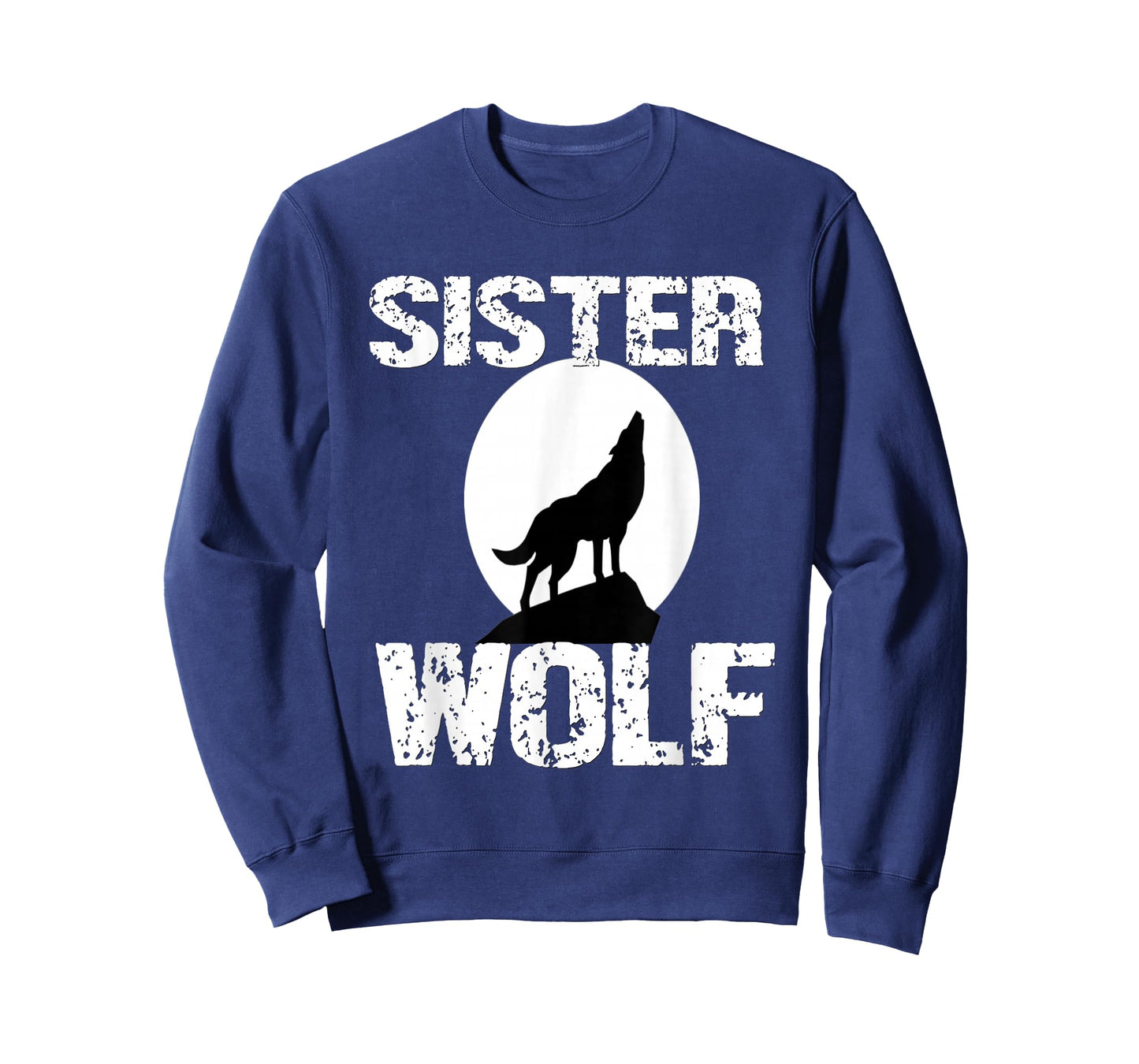 Sister Wolf Shirt Matching Family Tribe Wolves Moon Girls T-Shirt