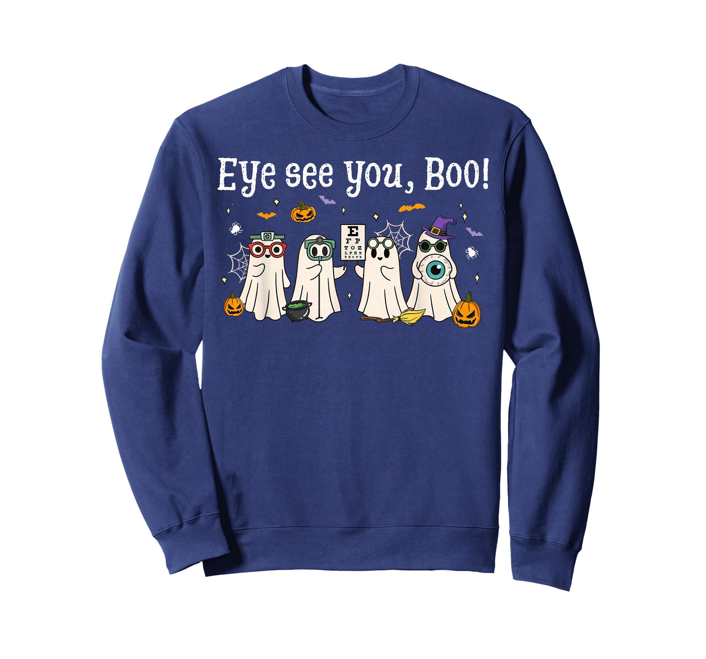 Cute Ghost Optometry Halloween Eye Doctor Ophthalmologist T-Shirt