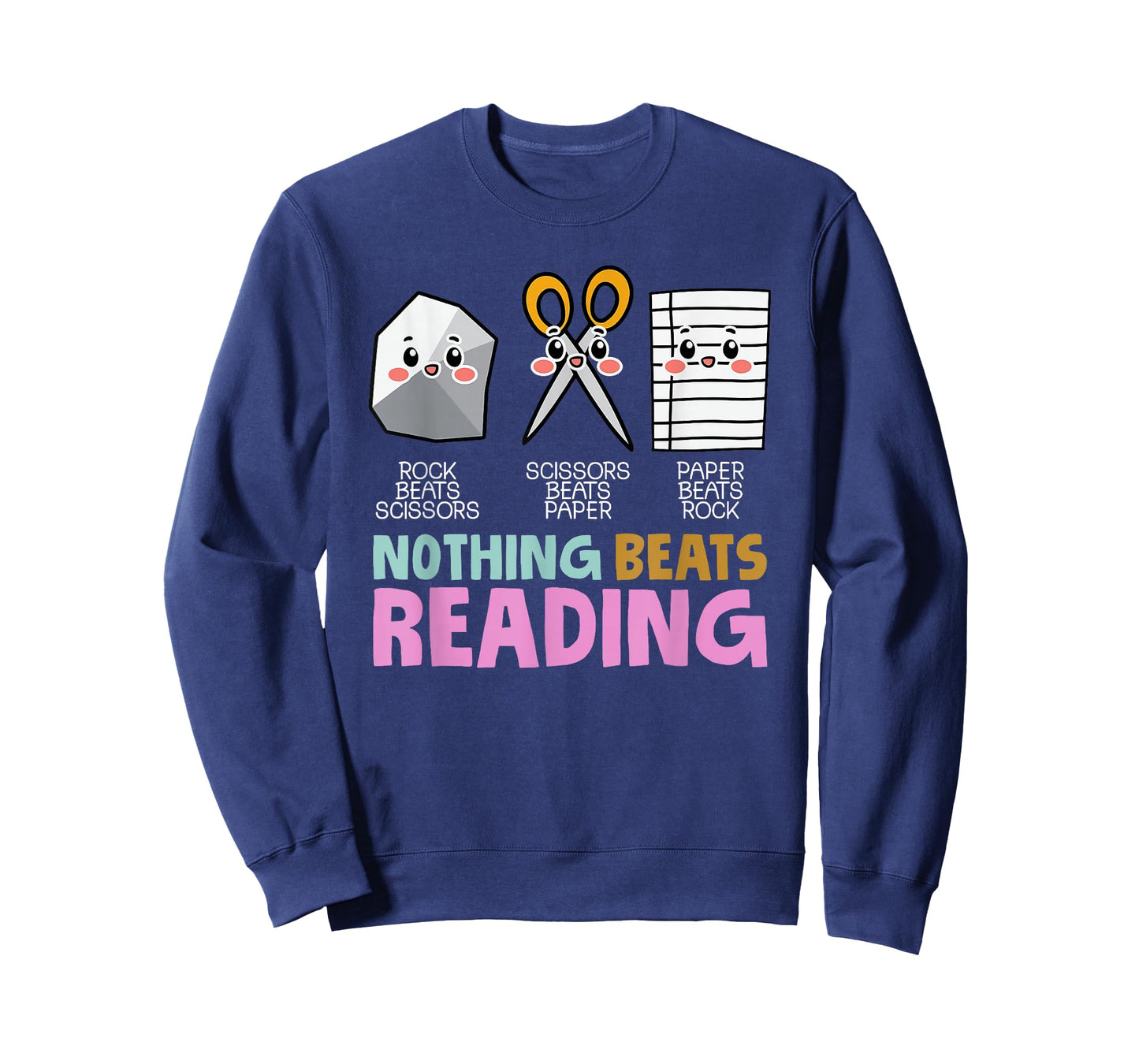 rock paper scissor nothing beats reading T-Shirt