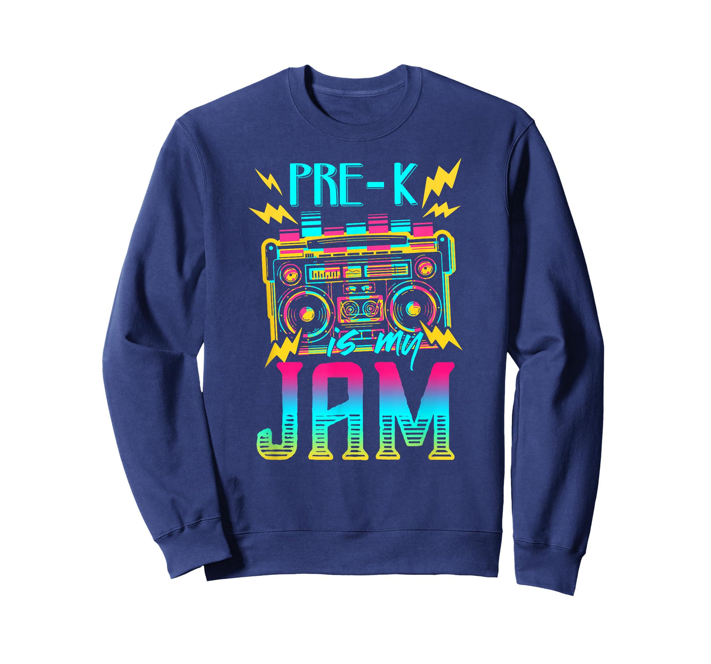 Pre-K Is My Jam-vintage 80s Teacher Student Preschool T-Shirt for Men Women Girls Kids