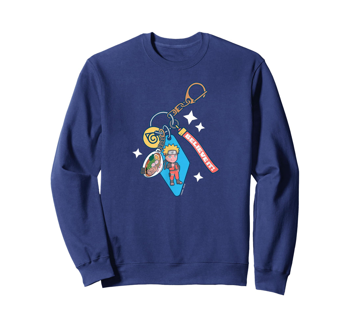 Naruto Shippuden Keychain Collage Chibi Naruto Anime T-Shirt