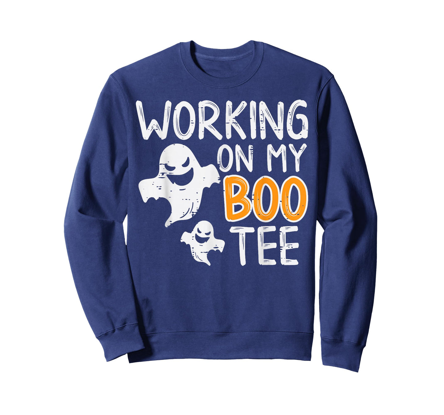 Working On My Boo Tee Funny Halloween Costume Men Women Gym T-Shirt