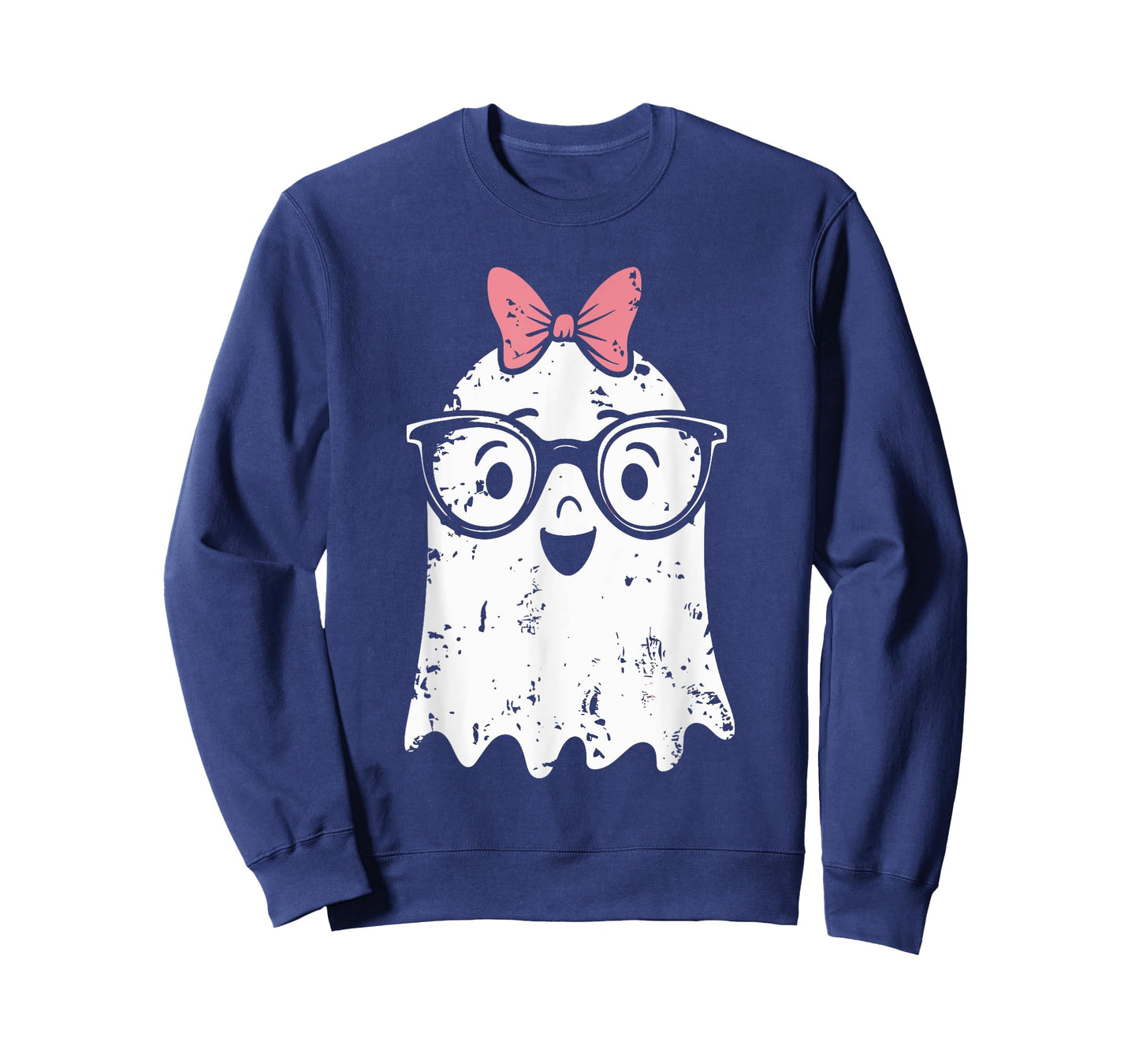 Ghost Eyeglass Girl Halloween Girly Ghost T-Shirt