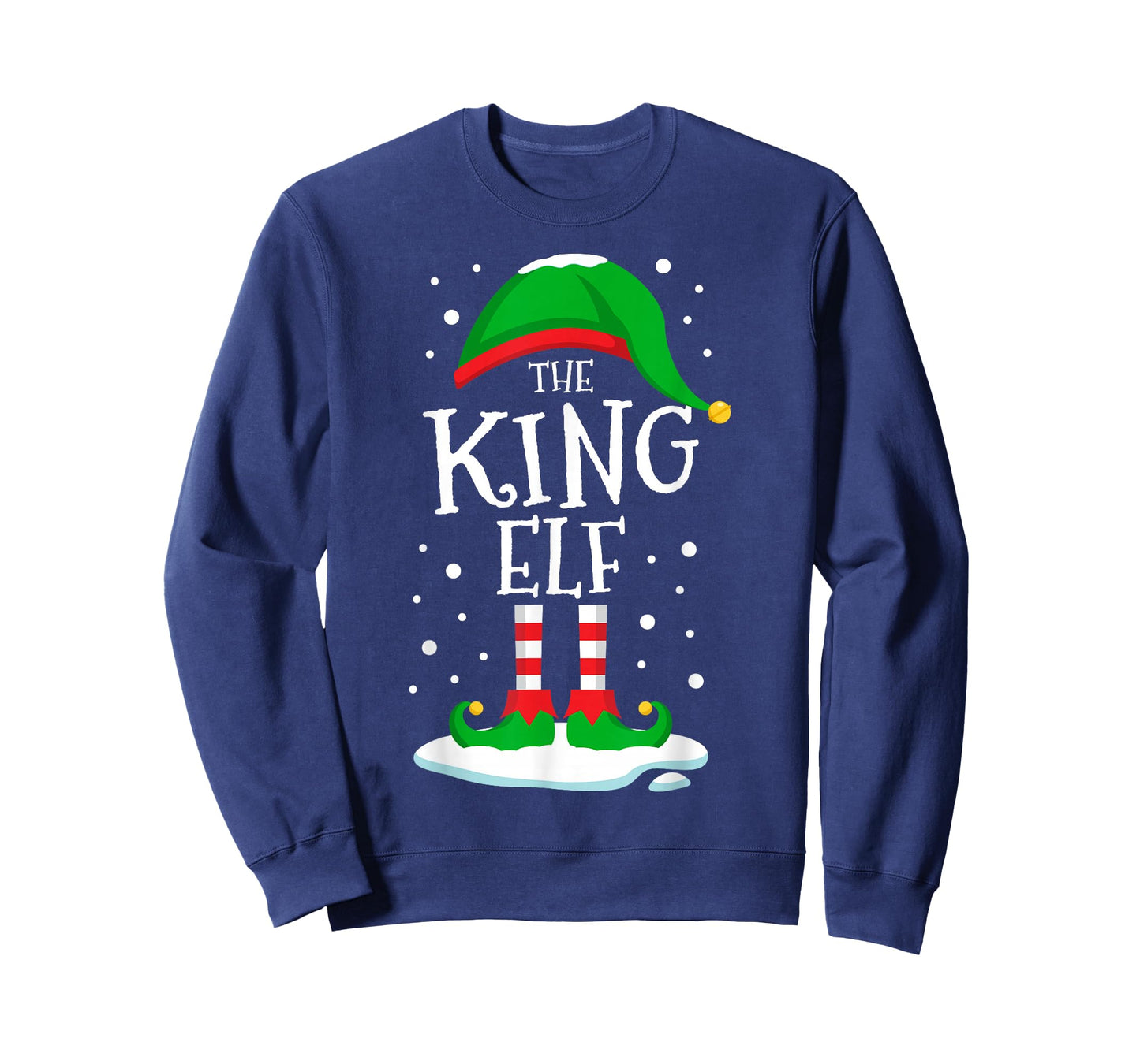 The King Elf Christmas Family Matching Xmas Funny Men Boys T-Shirt