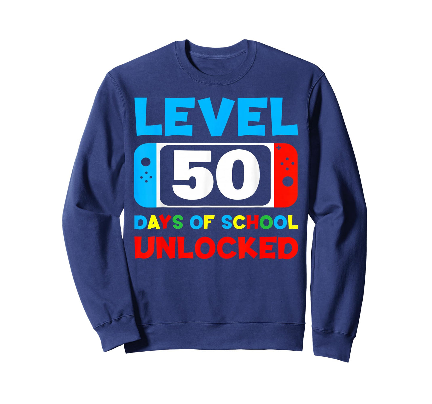 50th Day Of School Level 50 Days Of School Unlocked Gamer T-Shirt