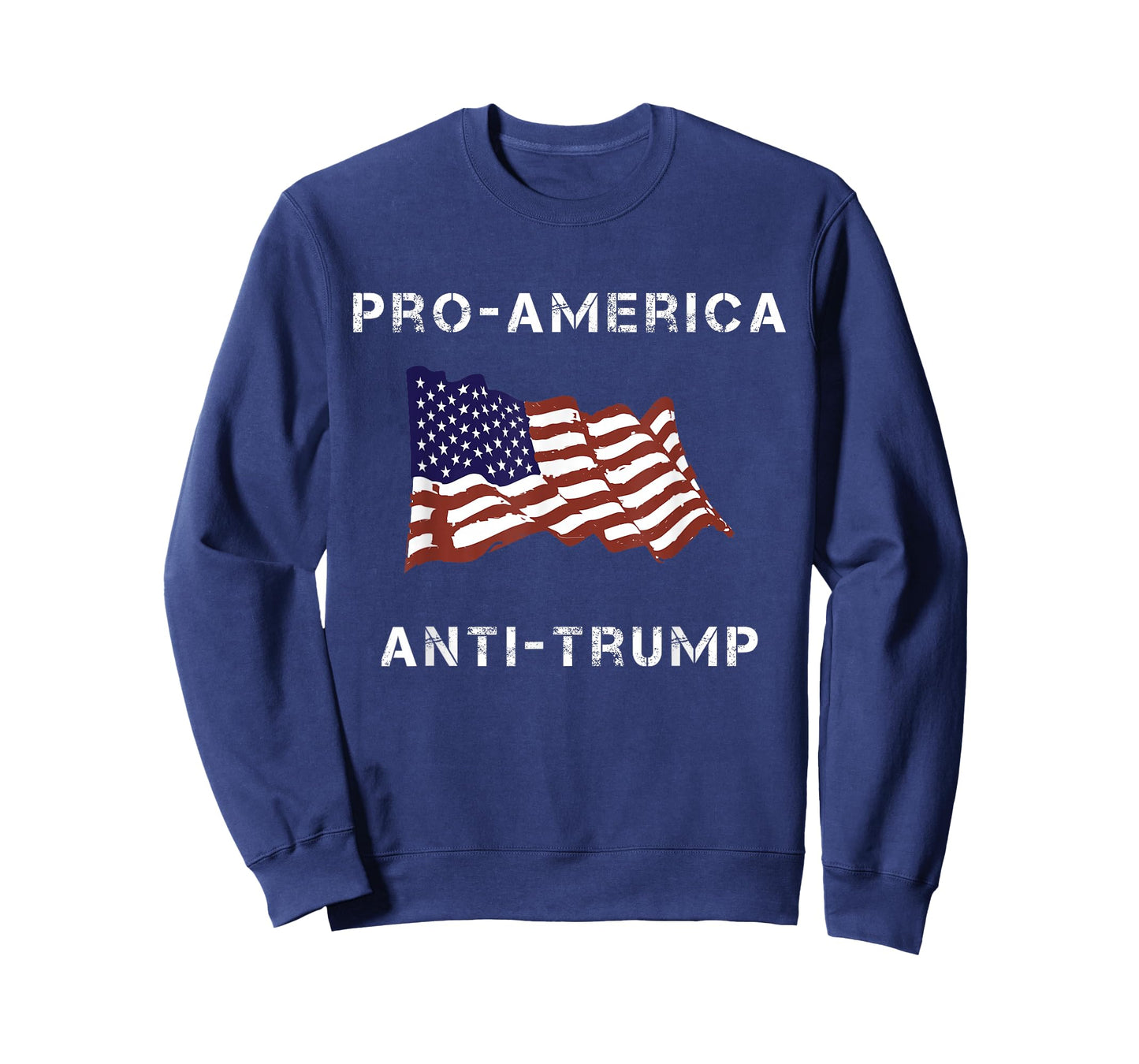 Pro-America Anti-Trump American USA Flag T-Shirt