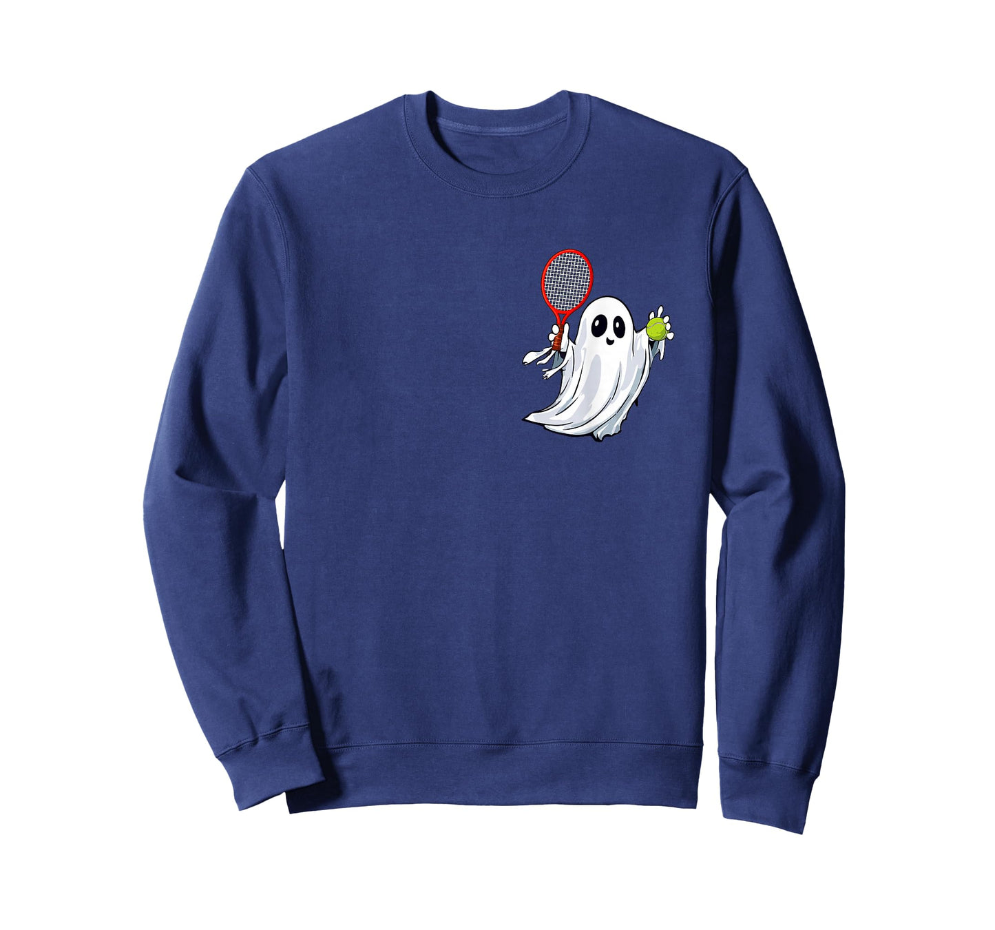 Boo Ghost Playing Tennis Halloween Costume Player Kids T-Shirt