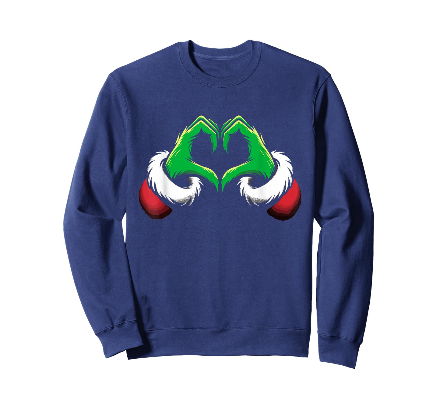 Funny Elf Heart Hands Love Christmas T-Shirt