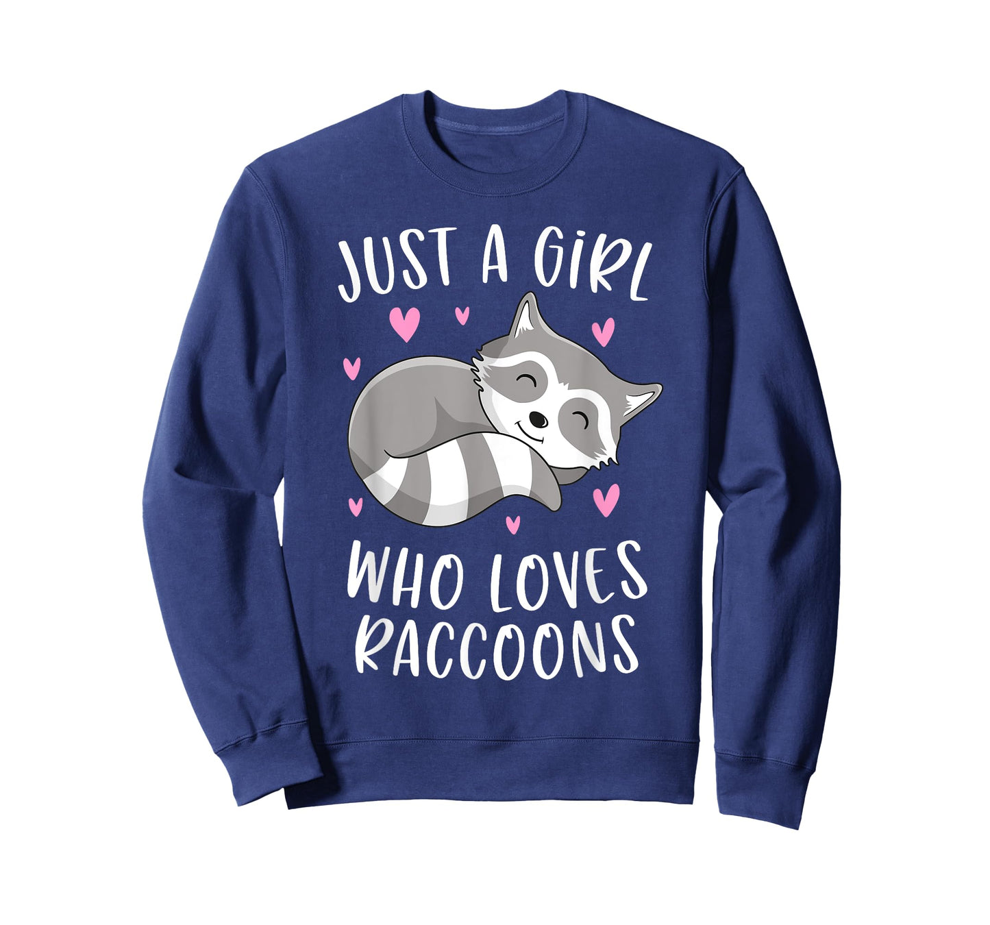 Just A Girl Who Loves Raccoons Funny Trash Panda Gifts Girls T-Shirt