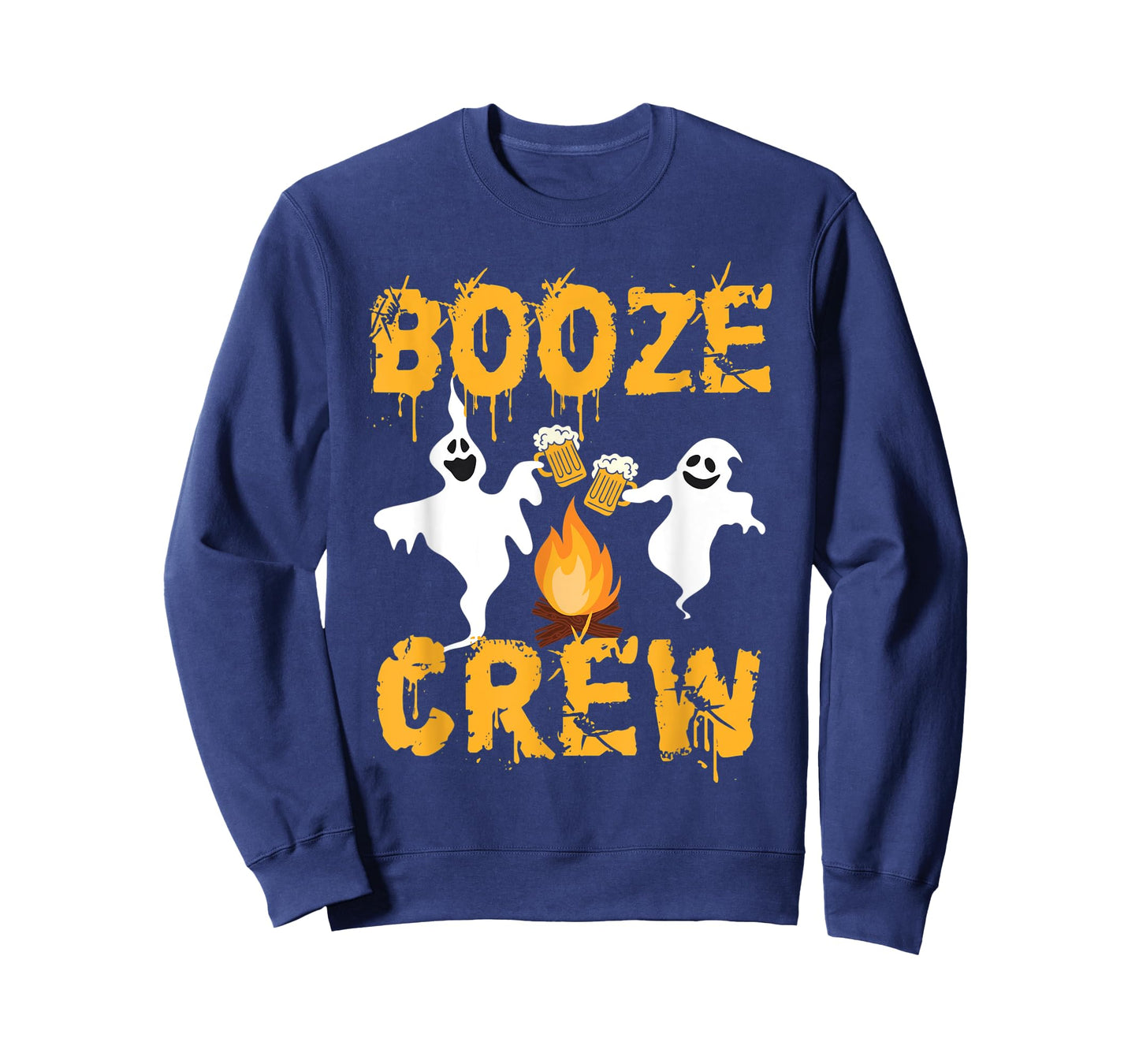 Booze Crew – Halloween Beer Drinke Ghost Camping Lover T-Shirt