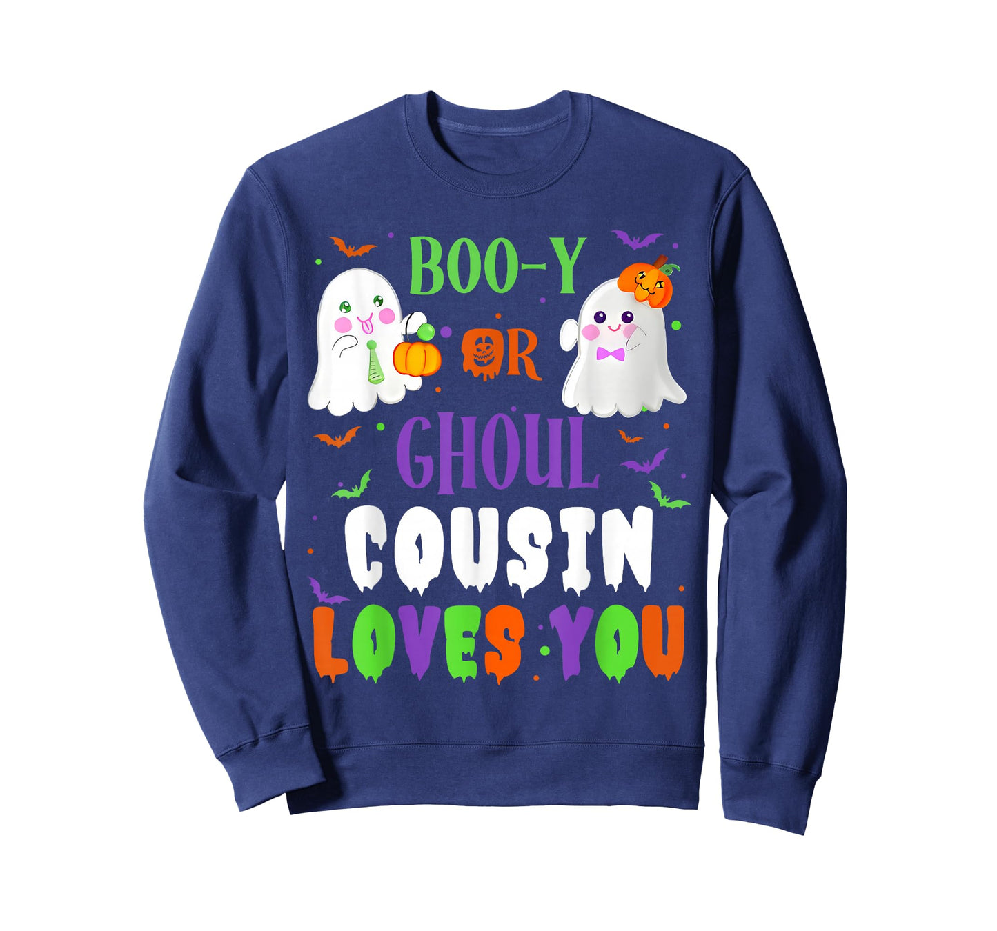 Boo-y Or Ghoul Cousin Loves You Boo Halloween Baby Gender T-Shirt