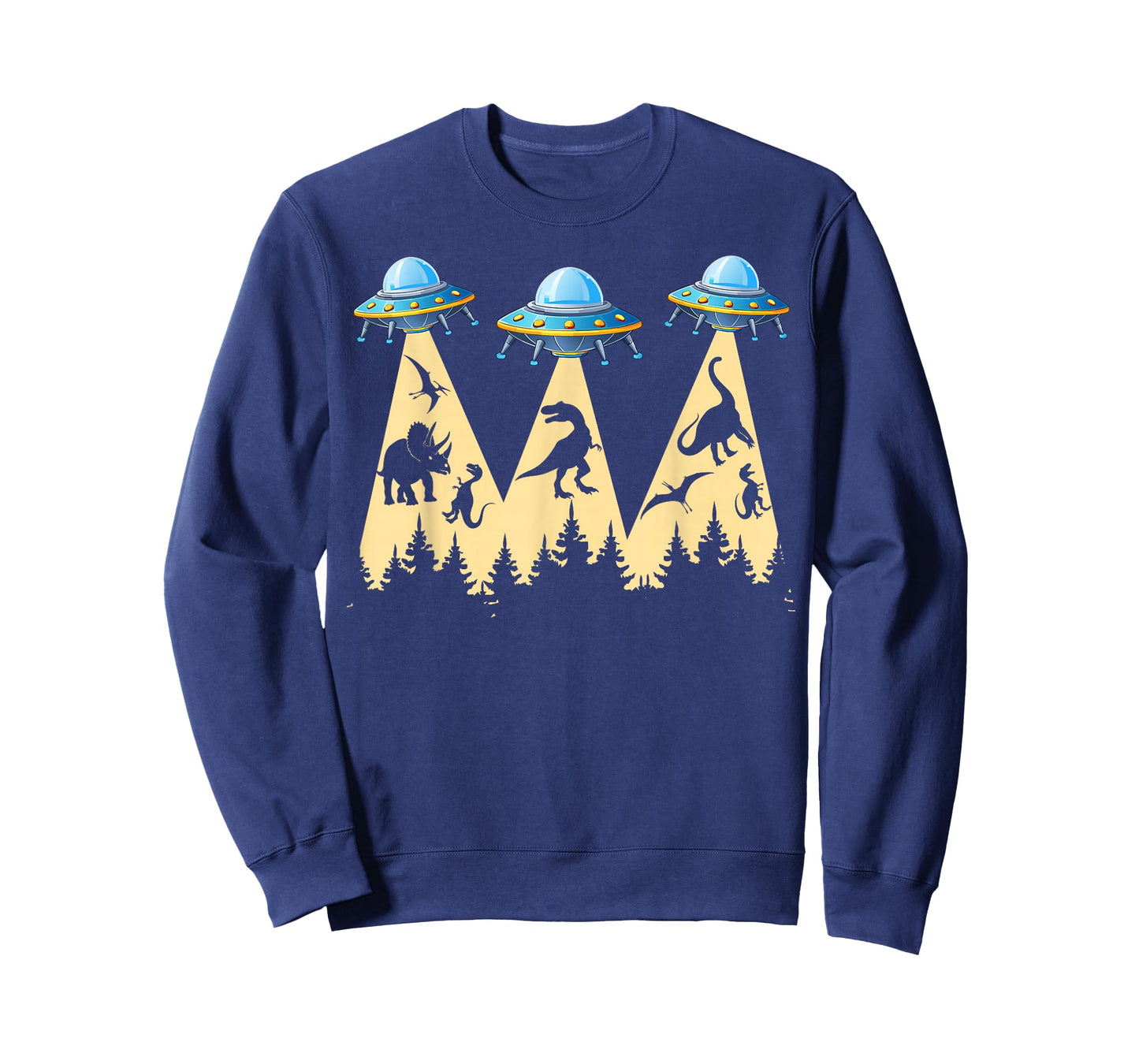 Funny Dinosaurs Alien UFO Abduction Dinosaur Lover T-Shirt