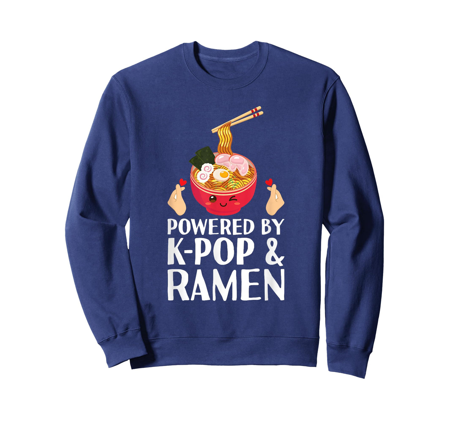 Powered by K-pop and Ramen Kpop Merch Merchandise Teen Girl T-Shirt