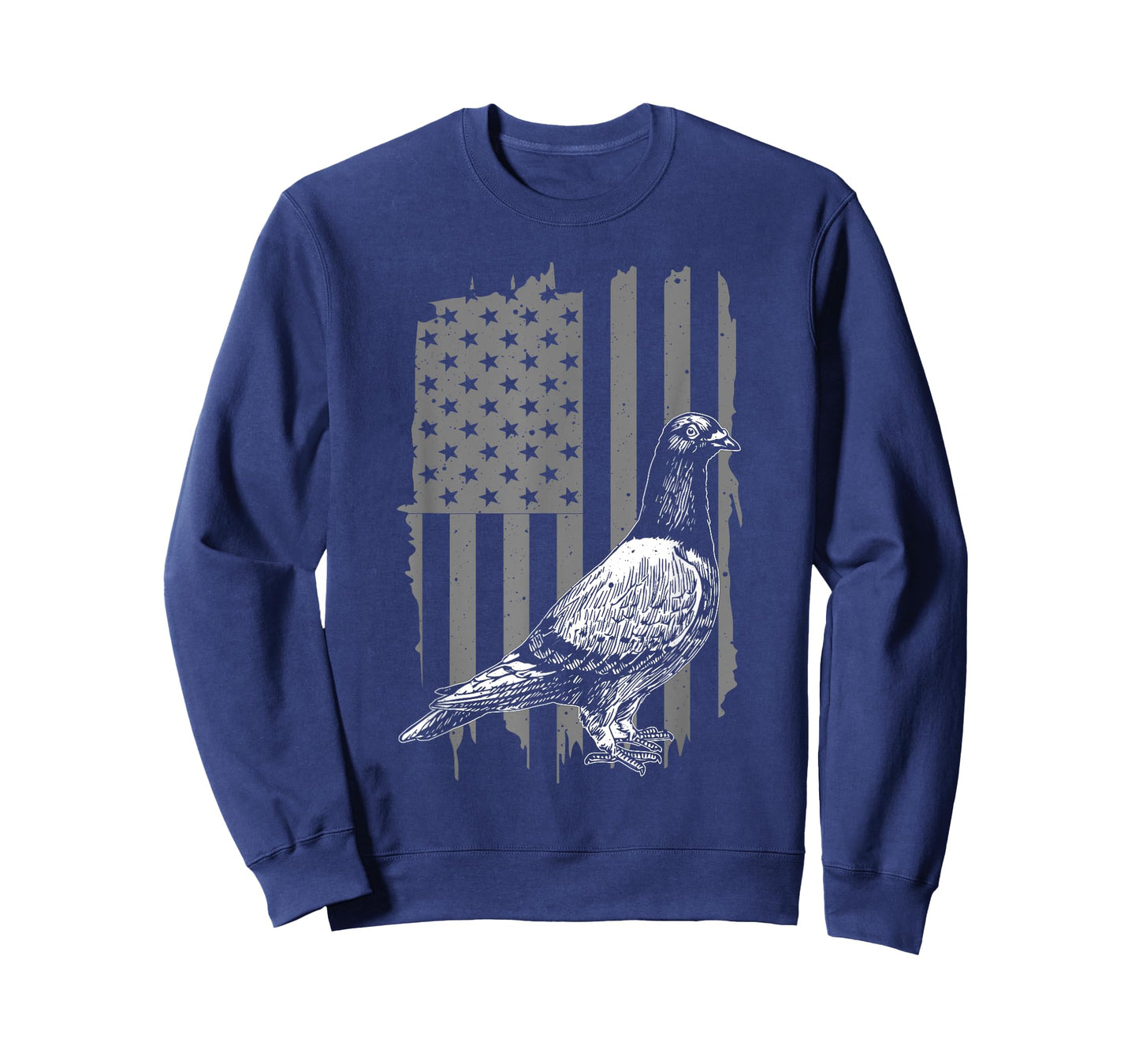 Cool Pigeon Design Men Women Patriotic US Flag Pigeon Lovers T-Shirt