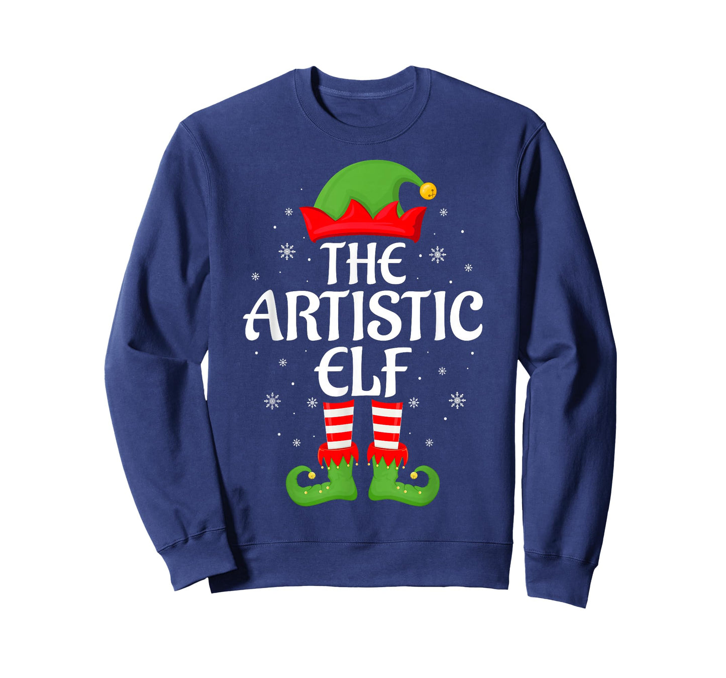 Artistic Elf Xmas Family Matching Elf Squad Christmas T-Shirt