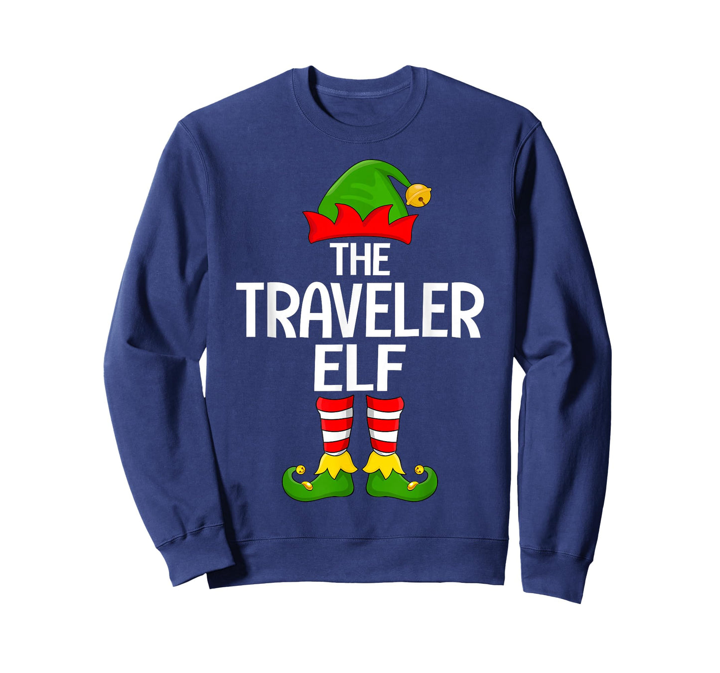 Traveler Elf Xmas Matching Family Elf Squad Christmas T-Shirt
