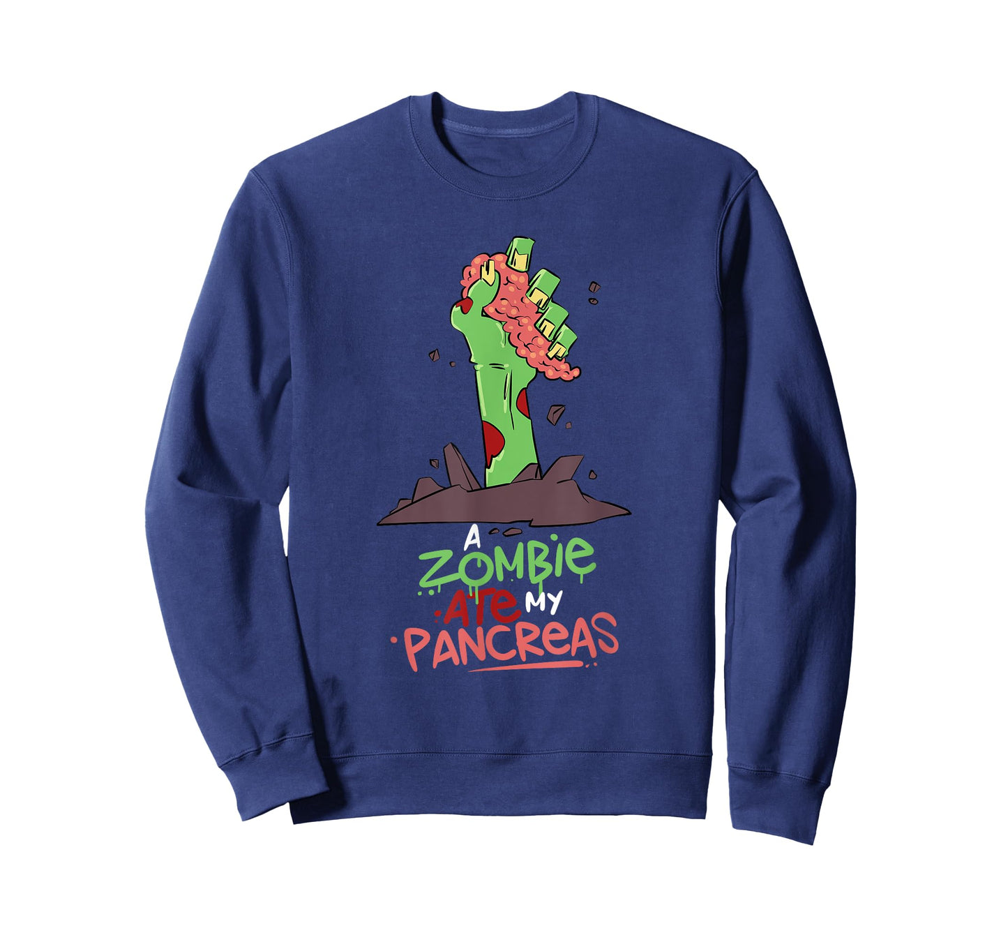 A Zombie Ate My Pancreas Type 1 Diabetes T1D Awareness T-Shirt
