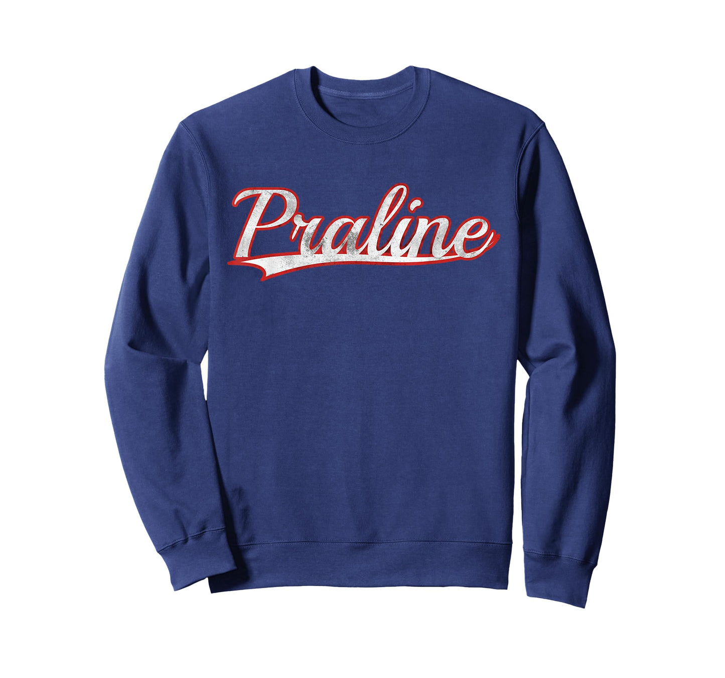 Praline Candy Dessert Vintage Varsity Distressed T-Shirt