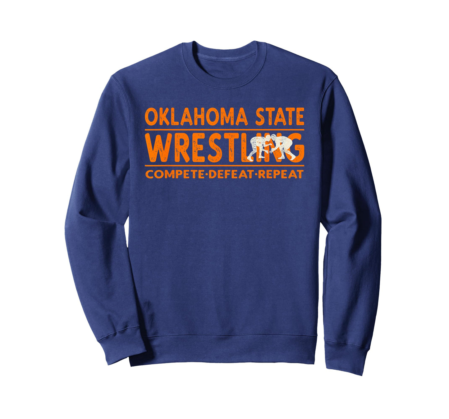 Oklahoma State Wrestling - Compete Defeat Repeat T-Shirt