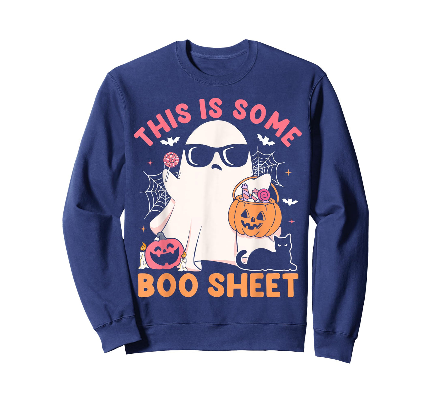 This Is Some Boo Sheet Cute Ghost Retro Halloween Costume T-Shirt