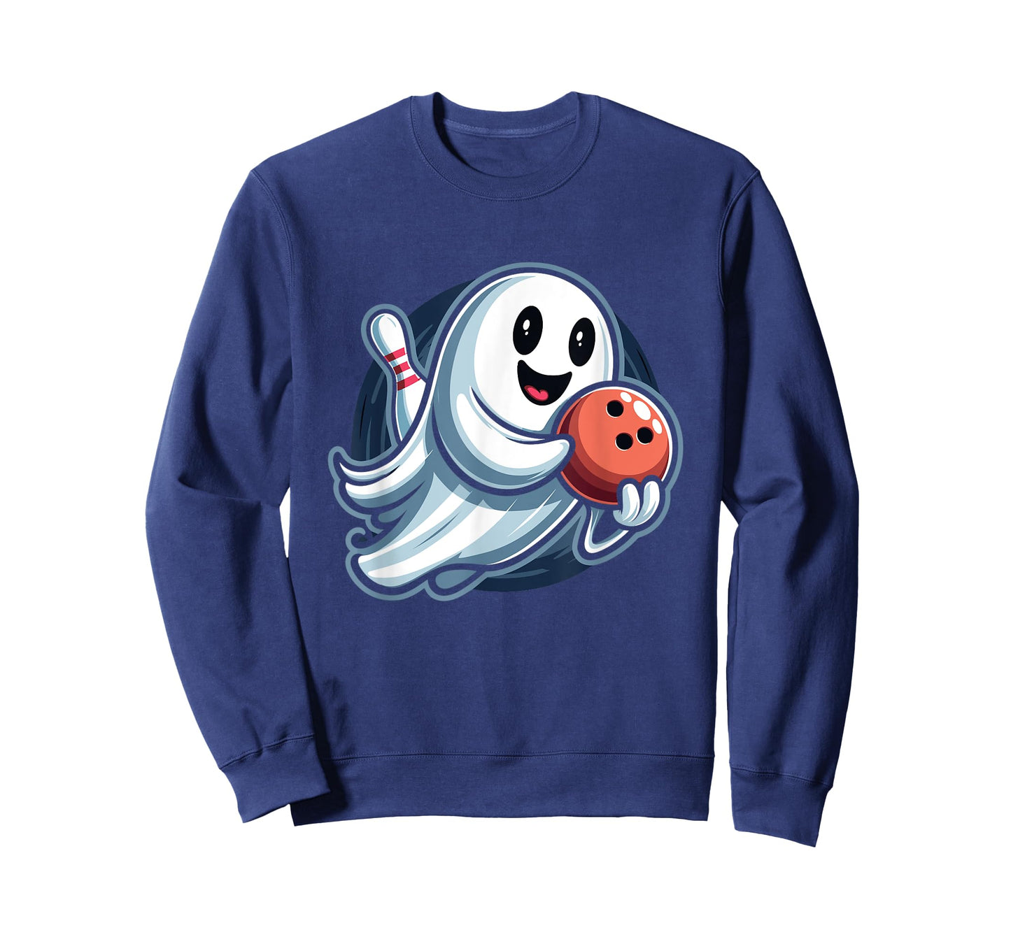 Funny Ghost Bowling Crew T-Shirt