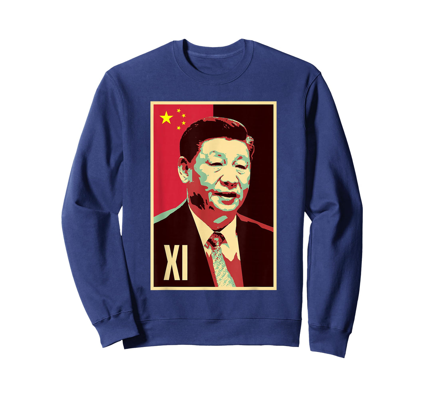 Chinese Patriotic Designs and Merch Xi Jinping China Chinese President Chairman Zhongguo CCP PRC Unisex-Adults Black Short Sleeve Classic Fit T-Shirt