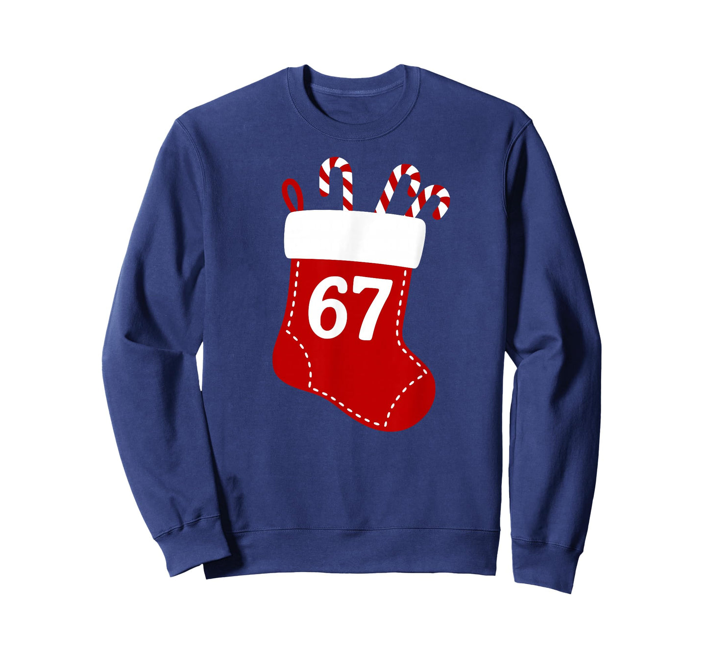 Six Seven Kids 67 Boys Girls 6 7 Christmas Stocking Xmas Tee T-Shirt