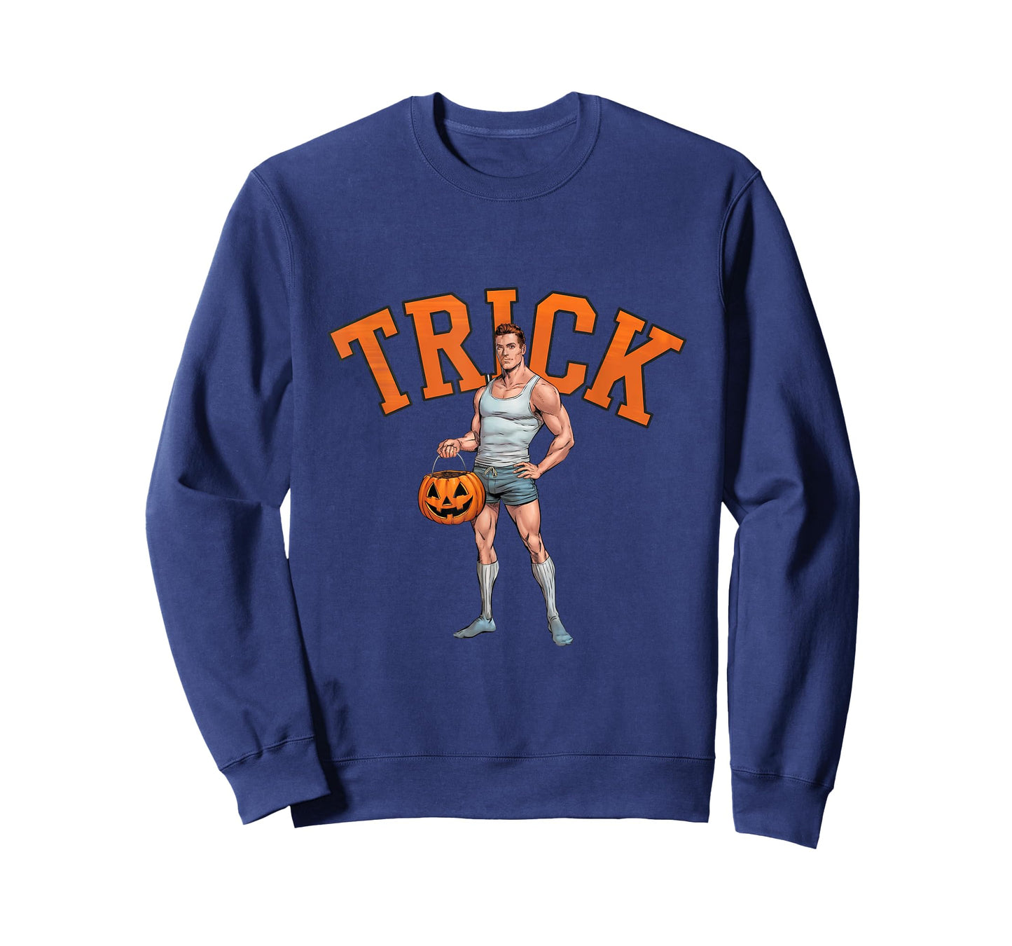 Funny Halloween Trick Hottie Guy Gay Queer Treat T-Shirt