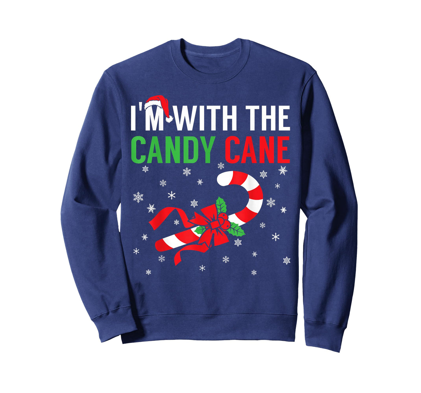 I’m With The Candy Cane Funny Christmas Candy Lover X-mas T-Shirt