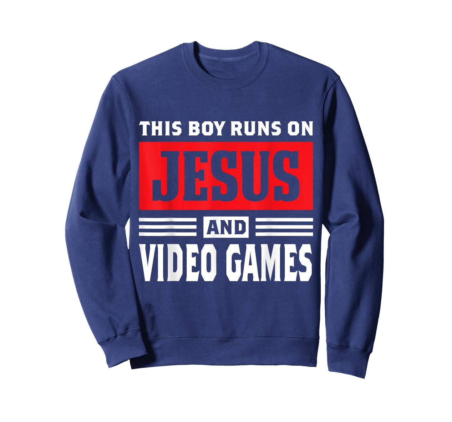 This Boy Runs On Jesus And Video Games Christian Gift T-Shirt