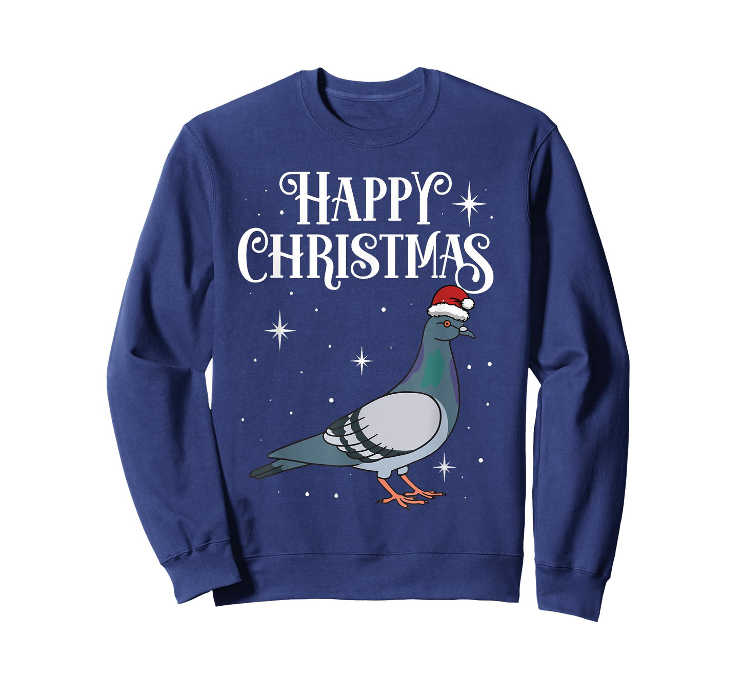 Happy Christmas Santa Hat Pigeon Breeders Birding T-Shirt