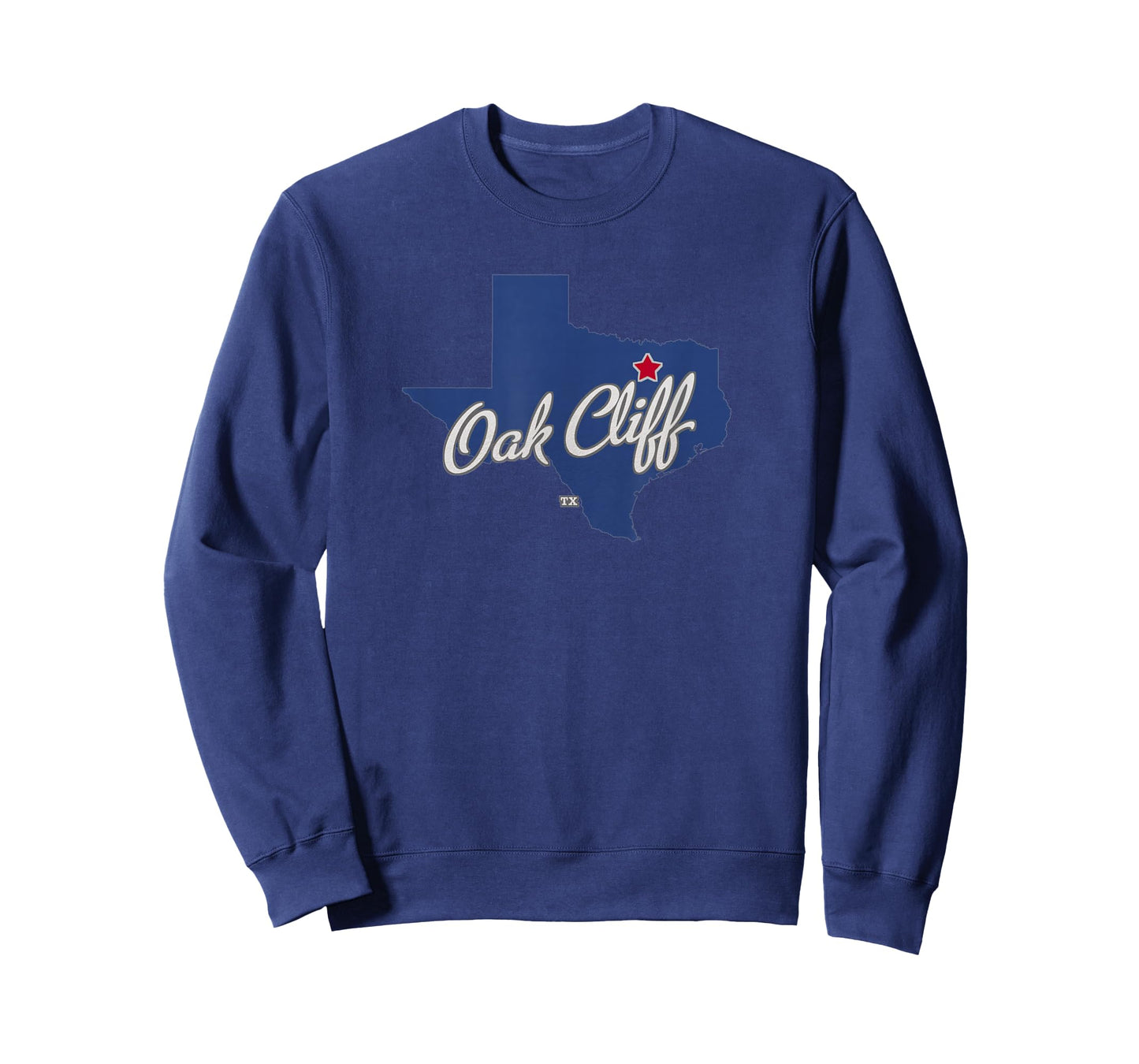 Oak Cliff Texas TX Map T-Shirt