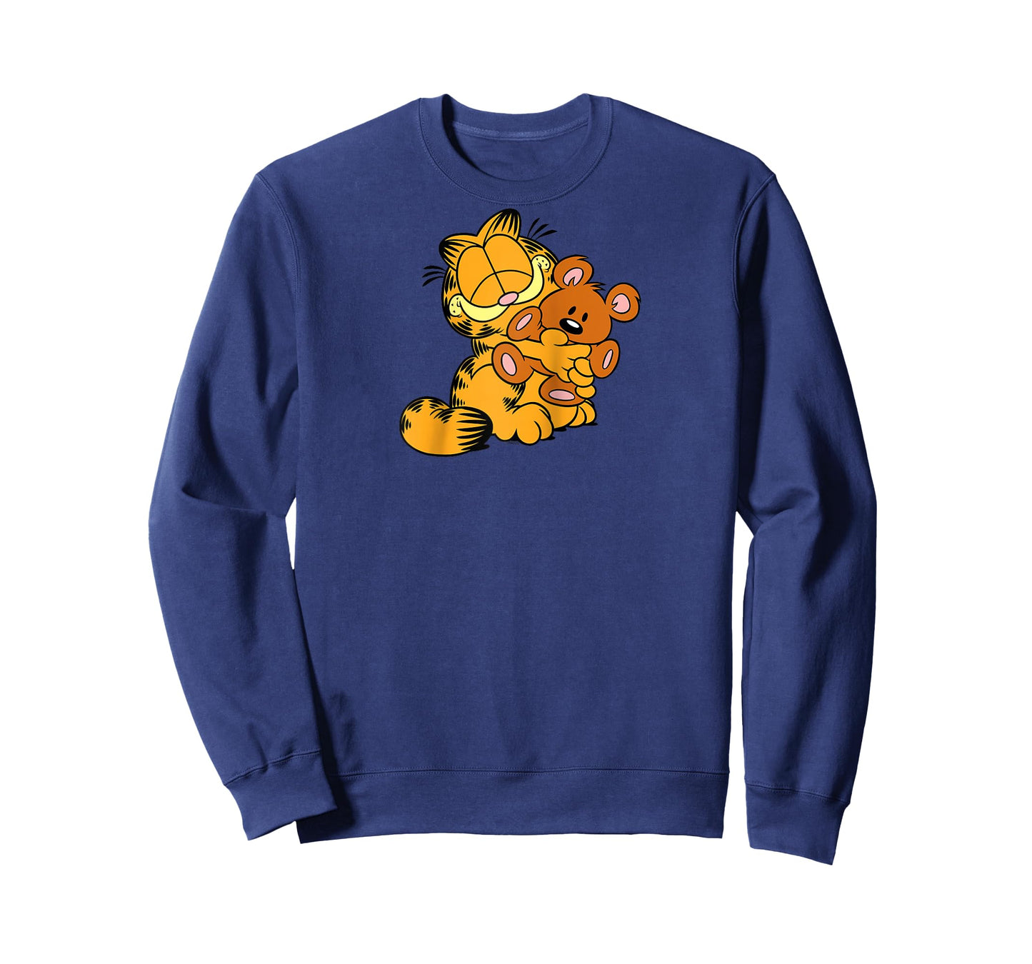 Garfield Hugging Pooky Cartoon Cat Raglan Baseball Tee