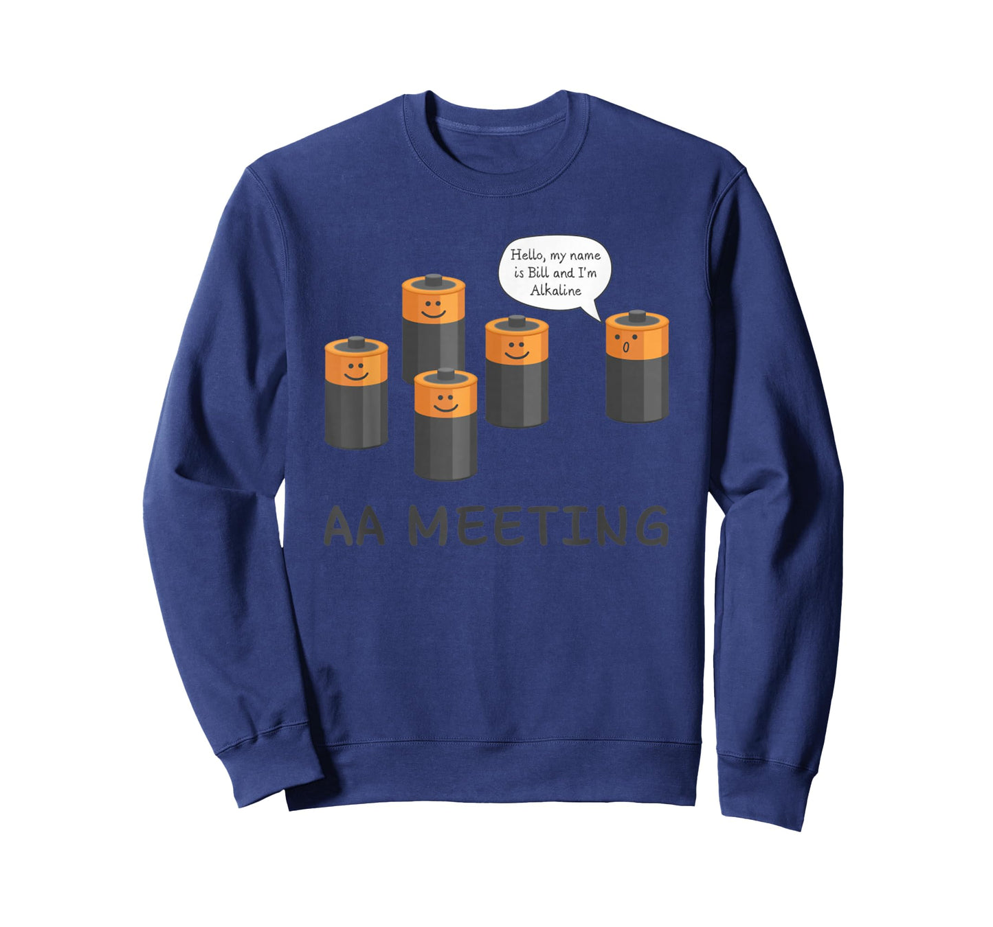 AA Meeting Cute Battery Funny Sarcastic Humor T-Shirt