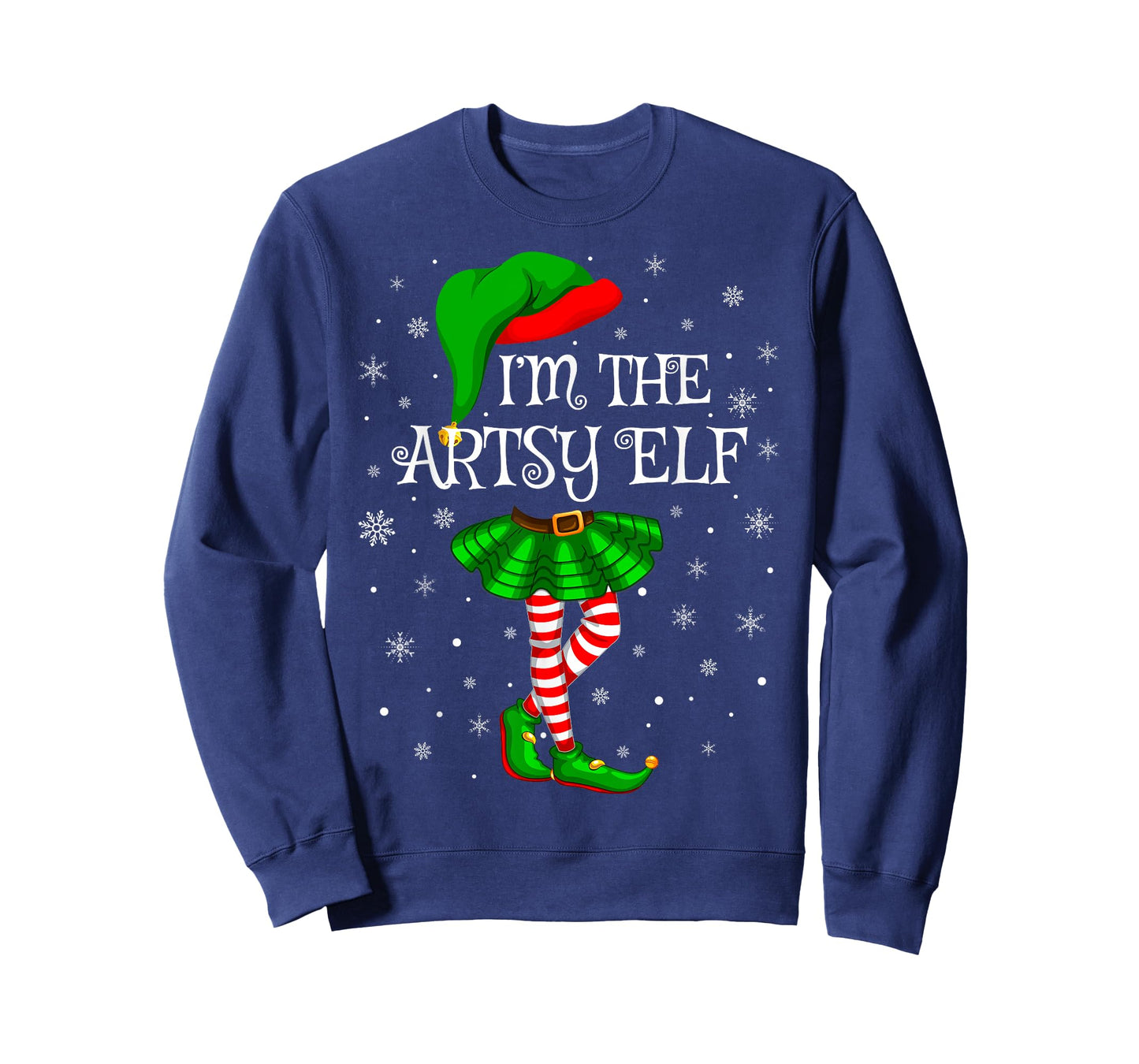 Matching Family Group I'm The Artsy Elf Christmas T-Shirt