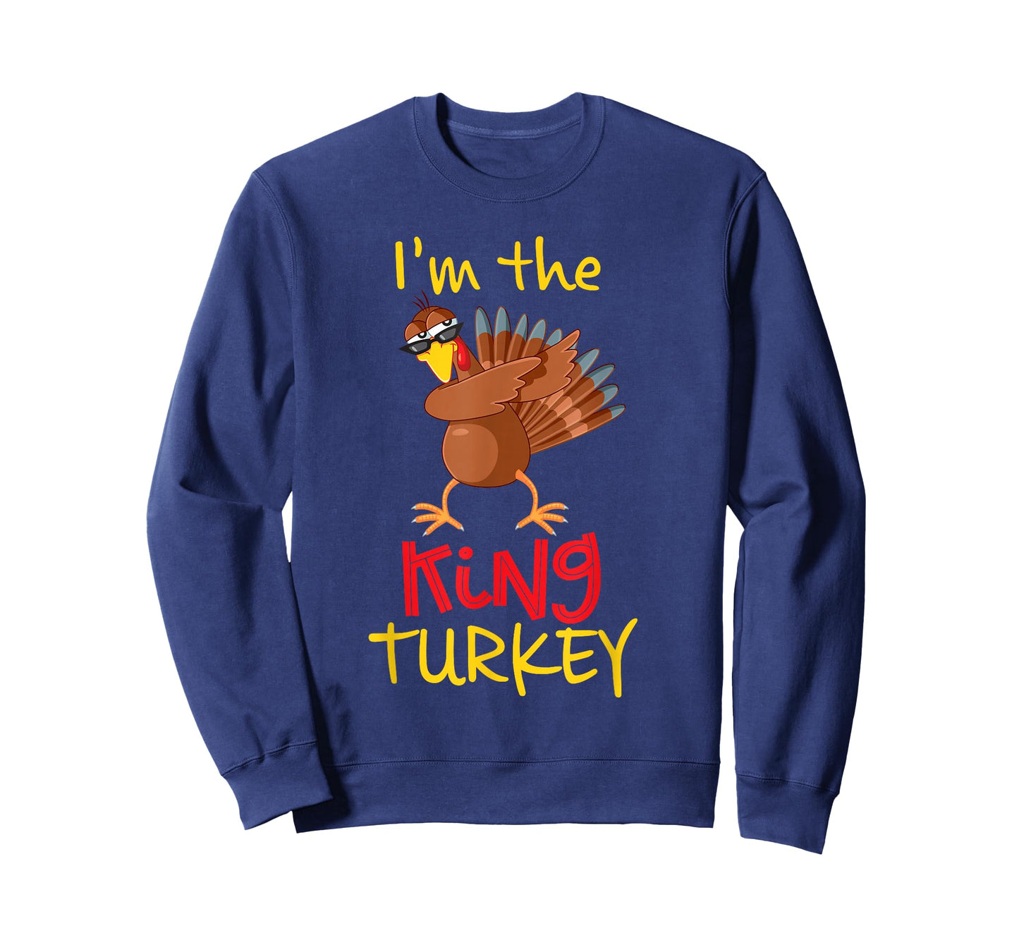 Funny King Turkey Matching Family Group Thanksgiving Party T-Shirt