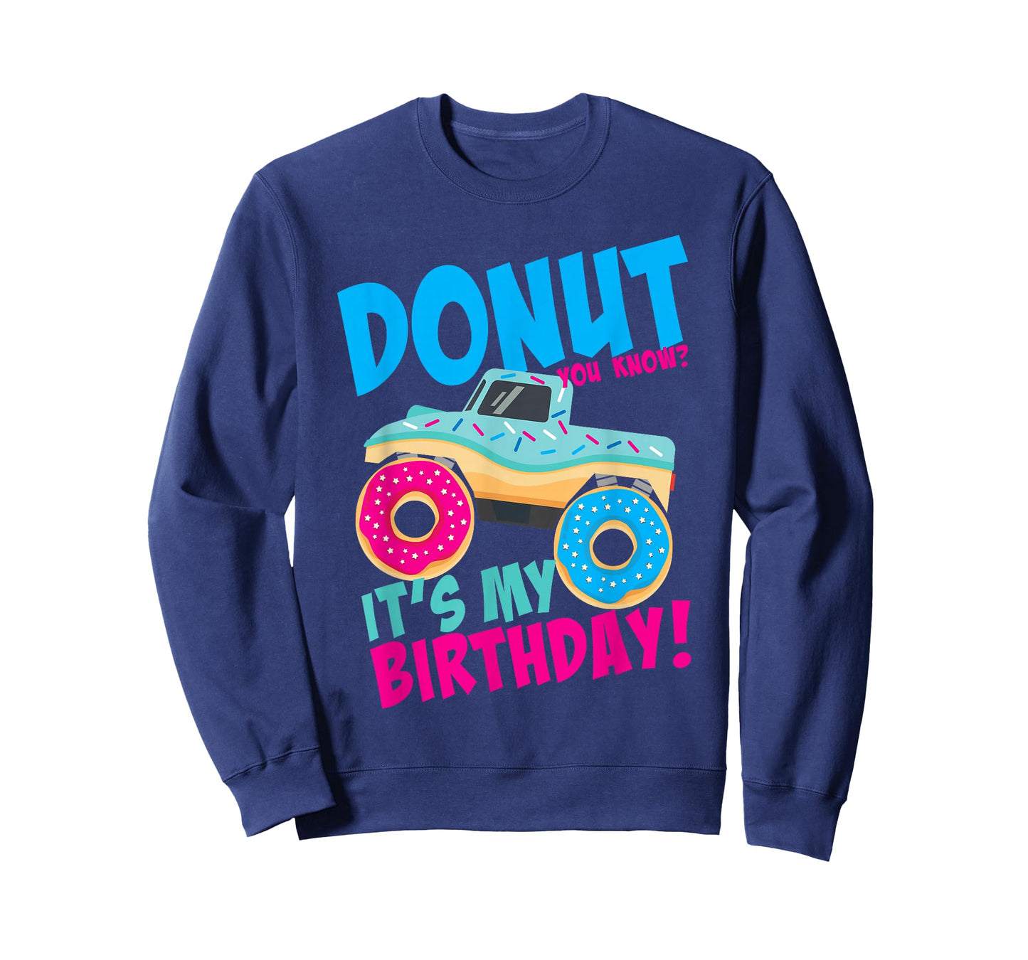 Donut Birthday Party Monster Truck It's My Birthday Boy Girl T-Shirt