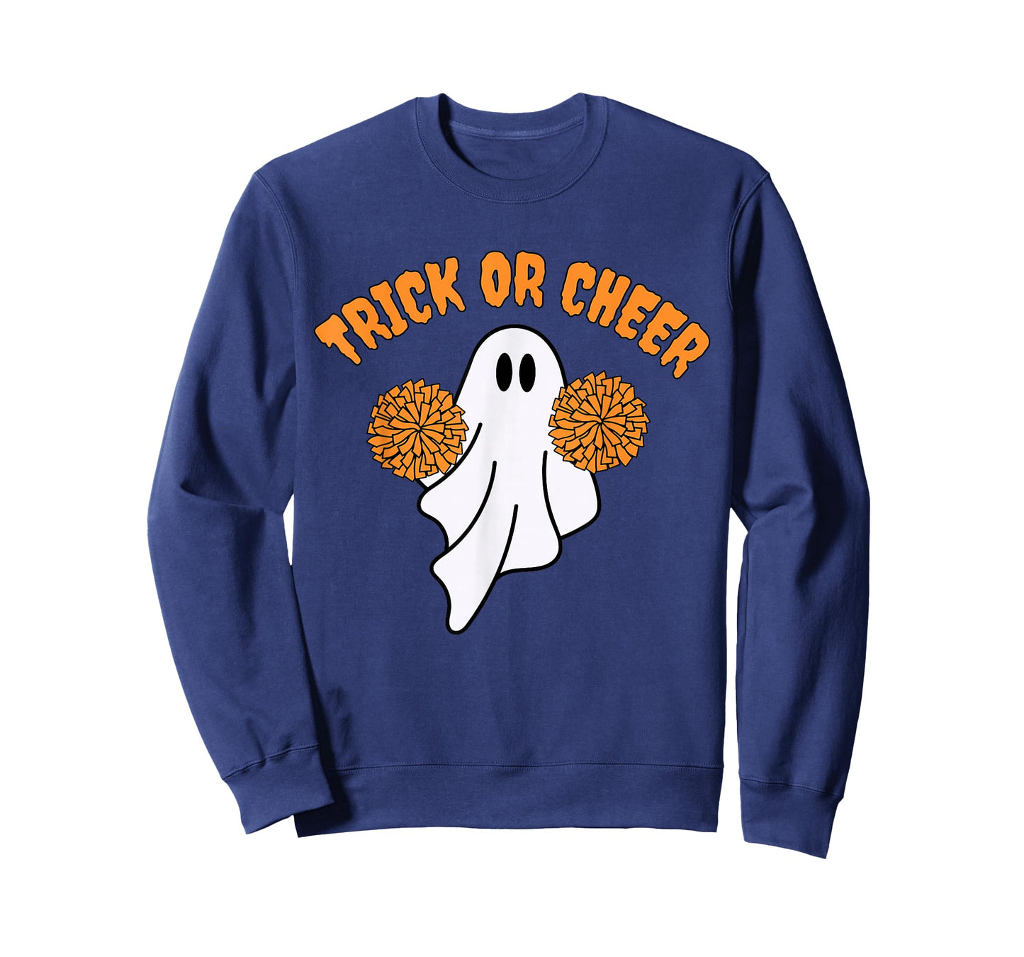 Cute Cheerleader Ghost Cheerleading Trick Or Treat Halloween T-Shirt