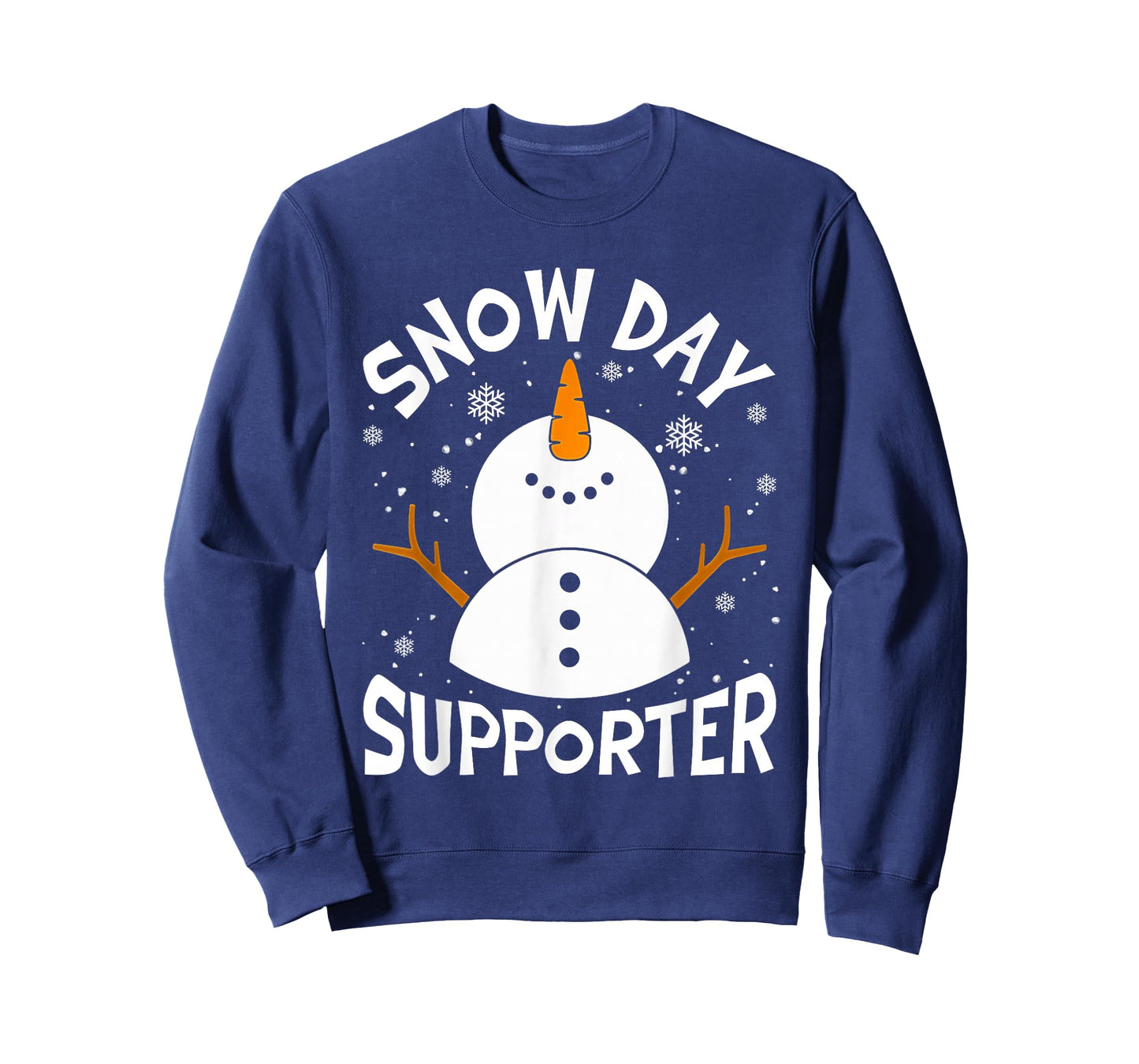 Snow Day Supporter Snowflake Funny Teacher Christmas Pajamas T-Shirt