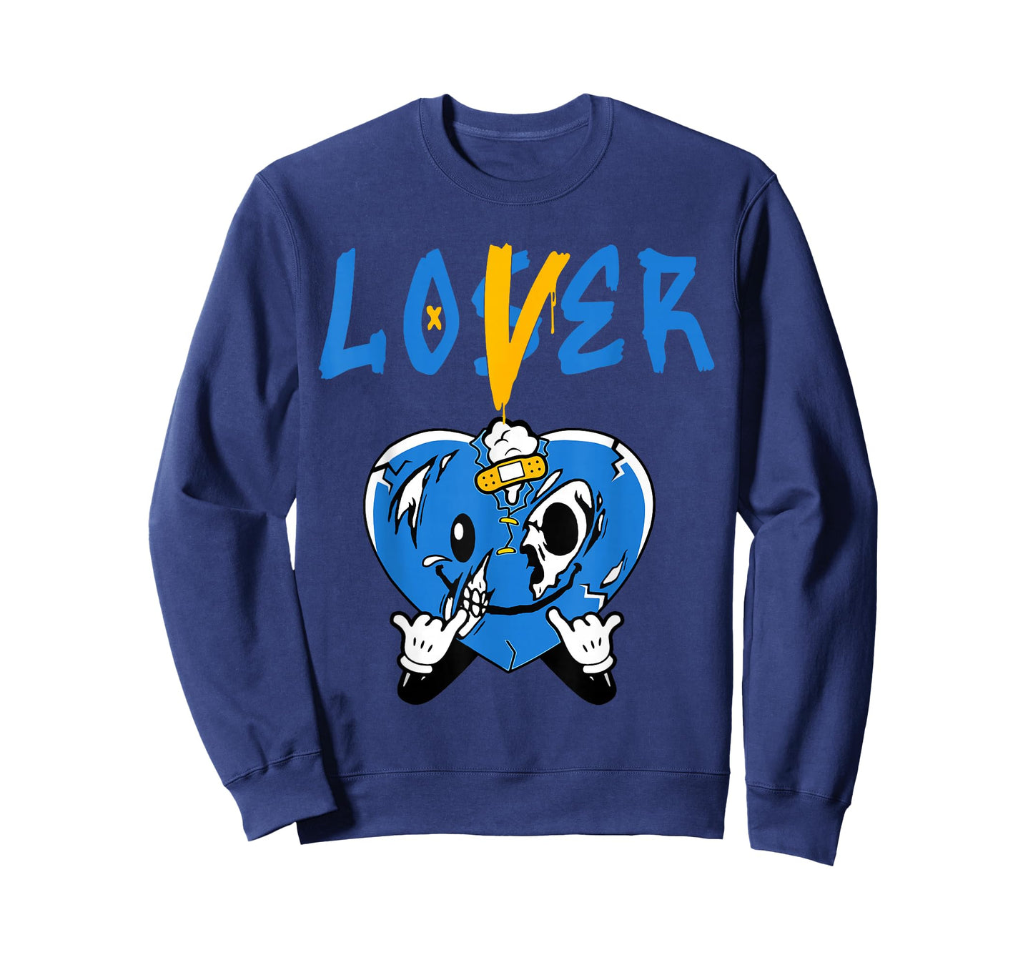 Racer Blue Loser Lover Heart Drip Suffering Racer Blue T-Shirt