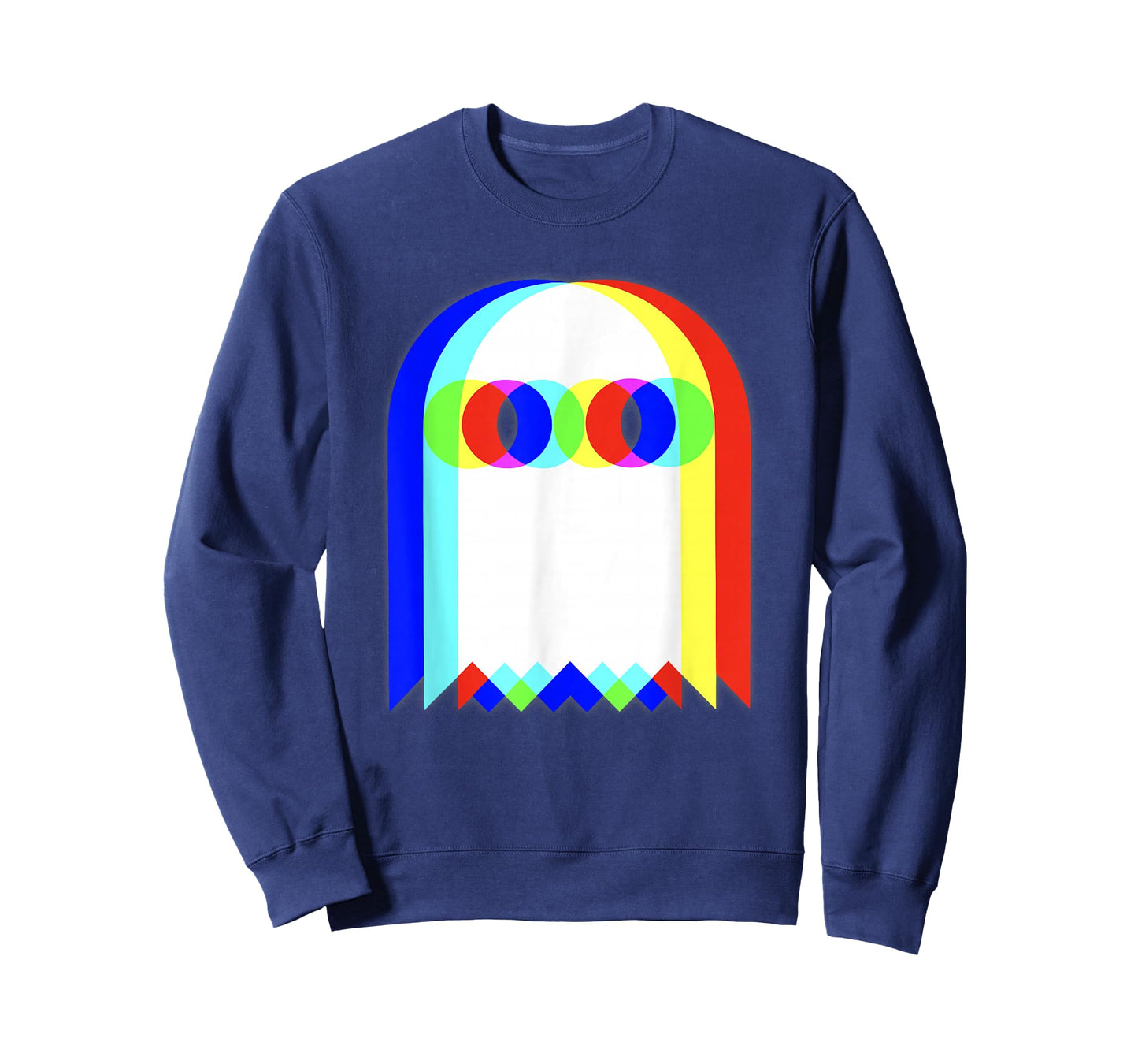 Threadrock Vaporwave Psychedelic Ghost Retro Halloween Techno EDM Unisex Adults Kids T-Shirt