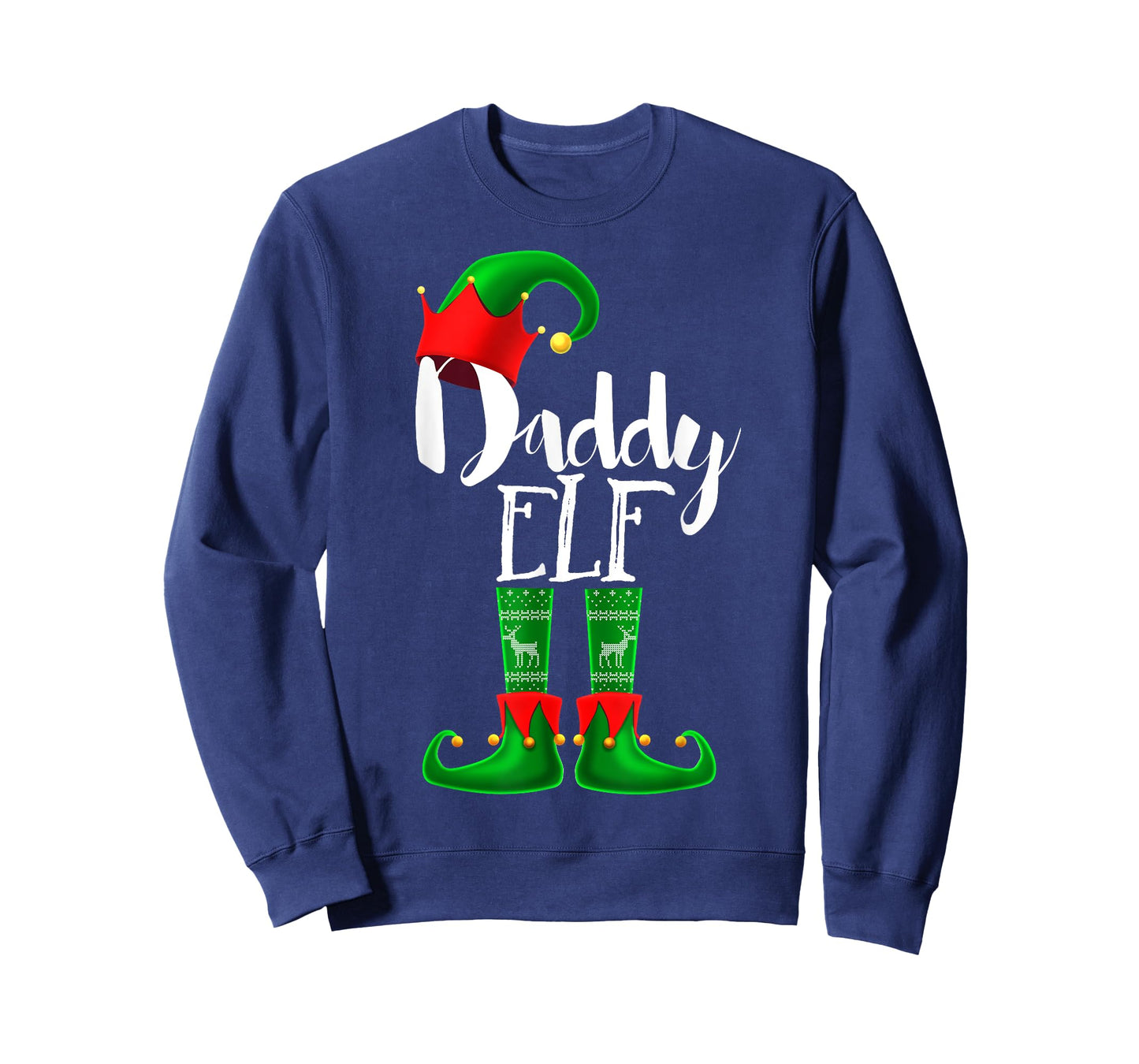 Daddy Elf Matching Family Christmas Pajama Shirt Gift Men T-Shirt