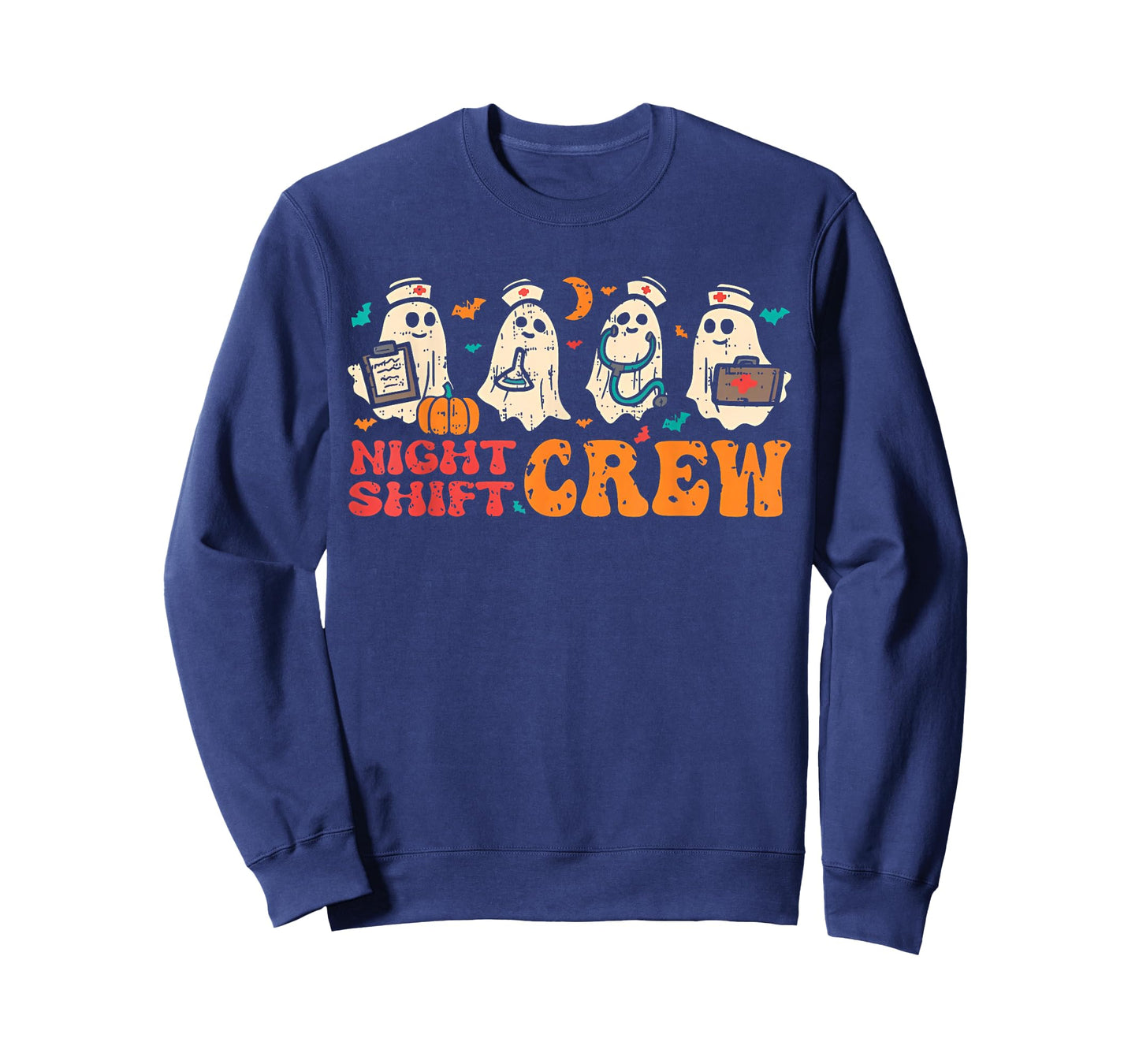 Ghost Nurses Thanksgiving Crew Funny Night Shift Men Women T-Shirt