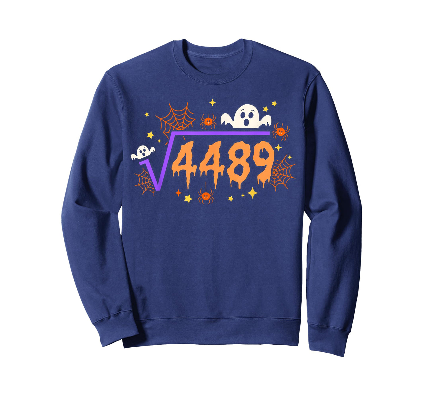 67 Halloween Drip Meme Square Root 4489 Math Ghost Boo T-Shirt