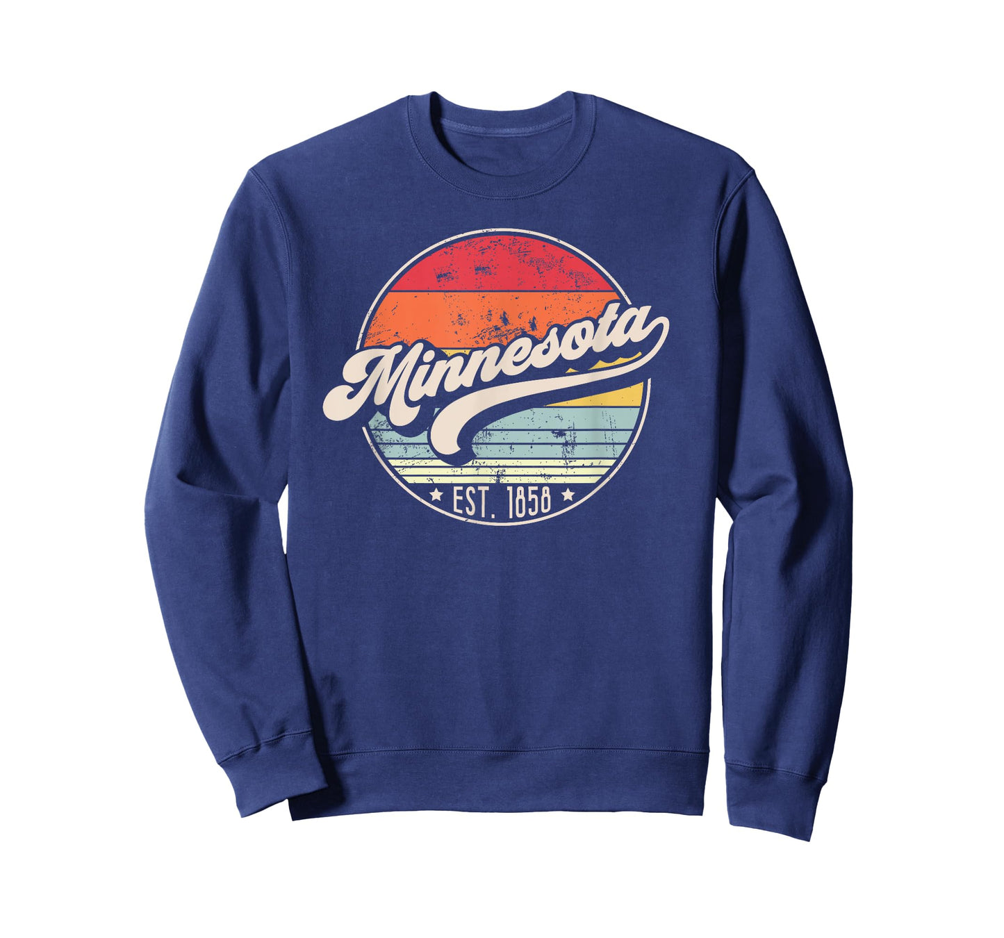 Retro Minnesota Home State MN Cool 70s Style Sunset T-Shirt