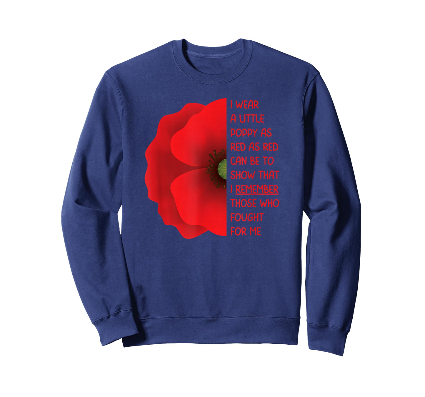 Veterans Day USA Memorial Lest We Forget Red Poppy Flower T-Shirt