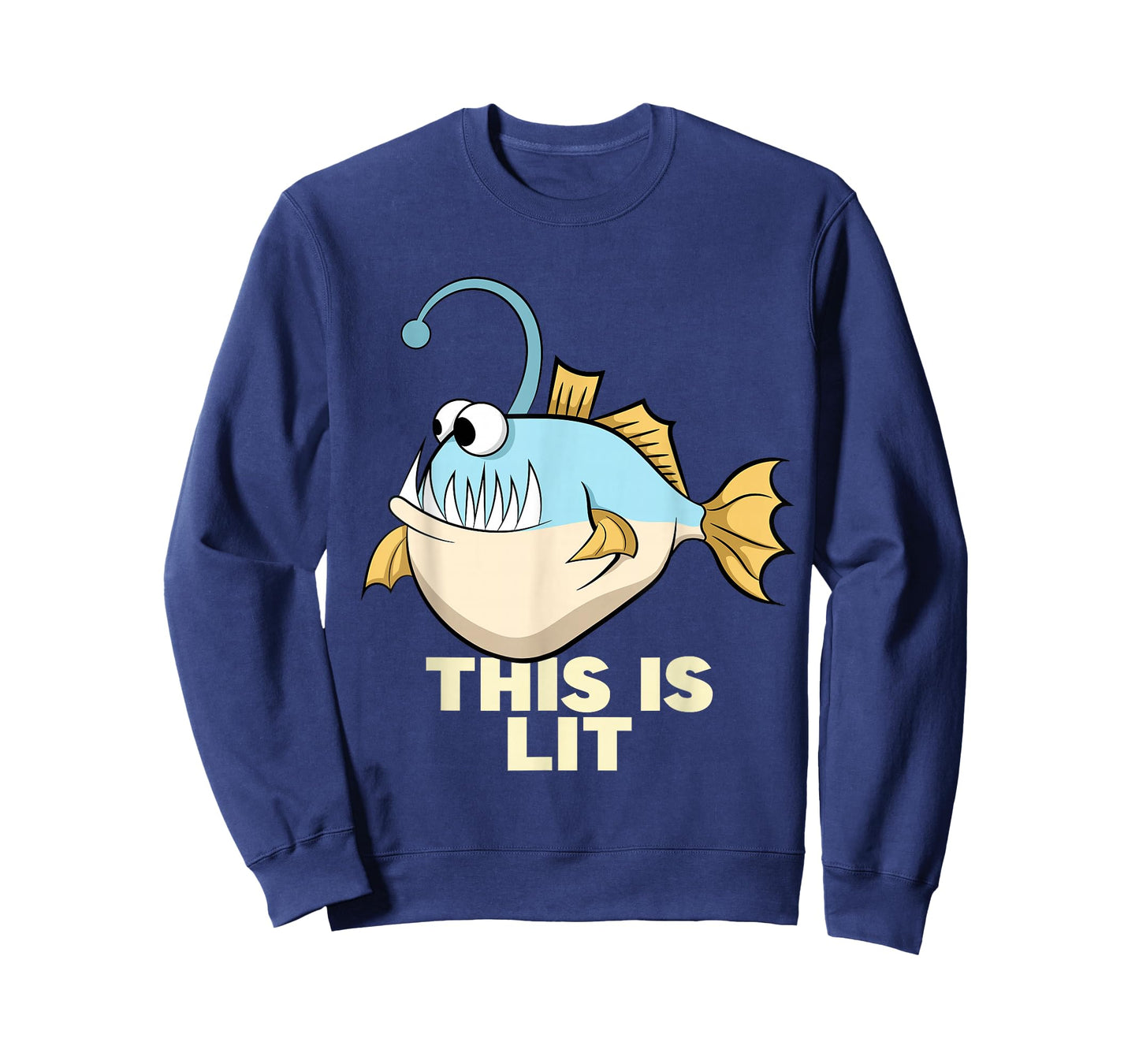 This Is Lit Angler Fish Monster Fishing Fisherman Anglerfish T-Shirt