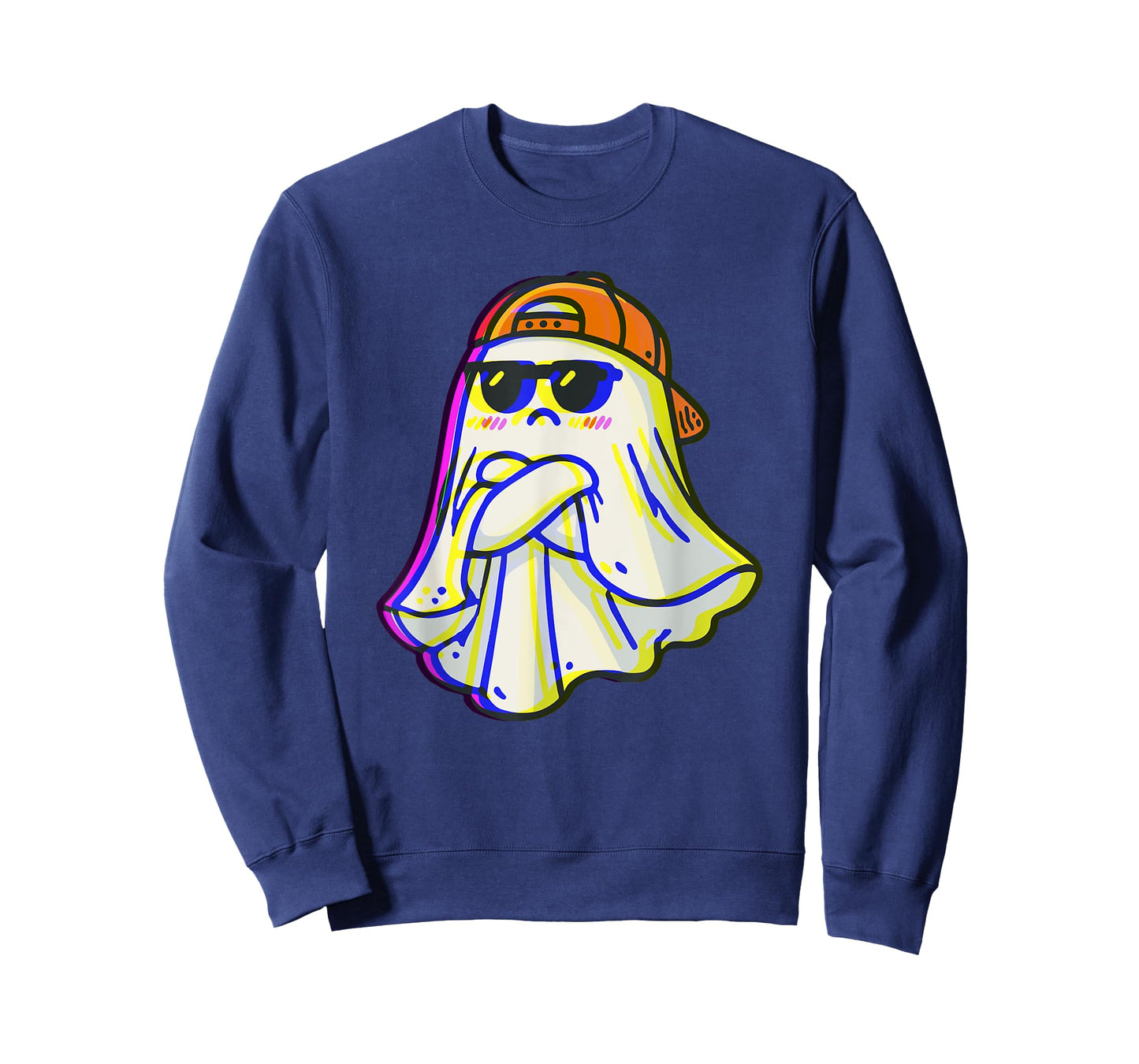 Ghost Trippy Vaporwave Halloween Techno Rave EDM Music Party T-Shirt