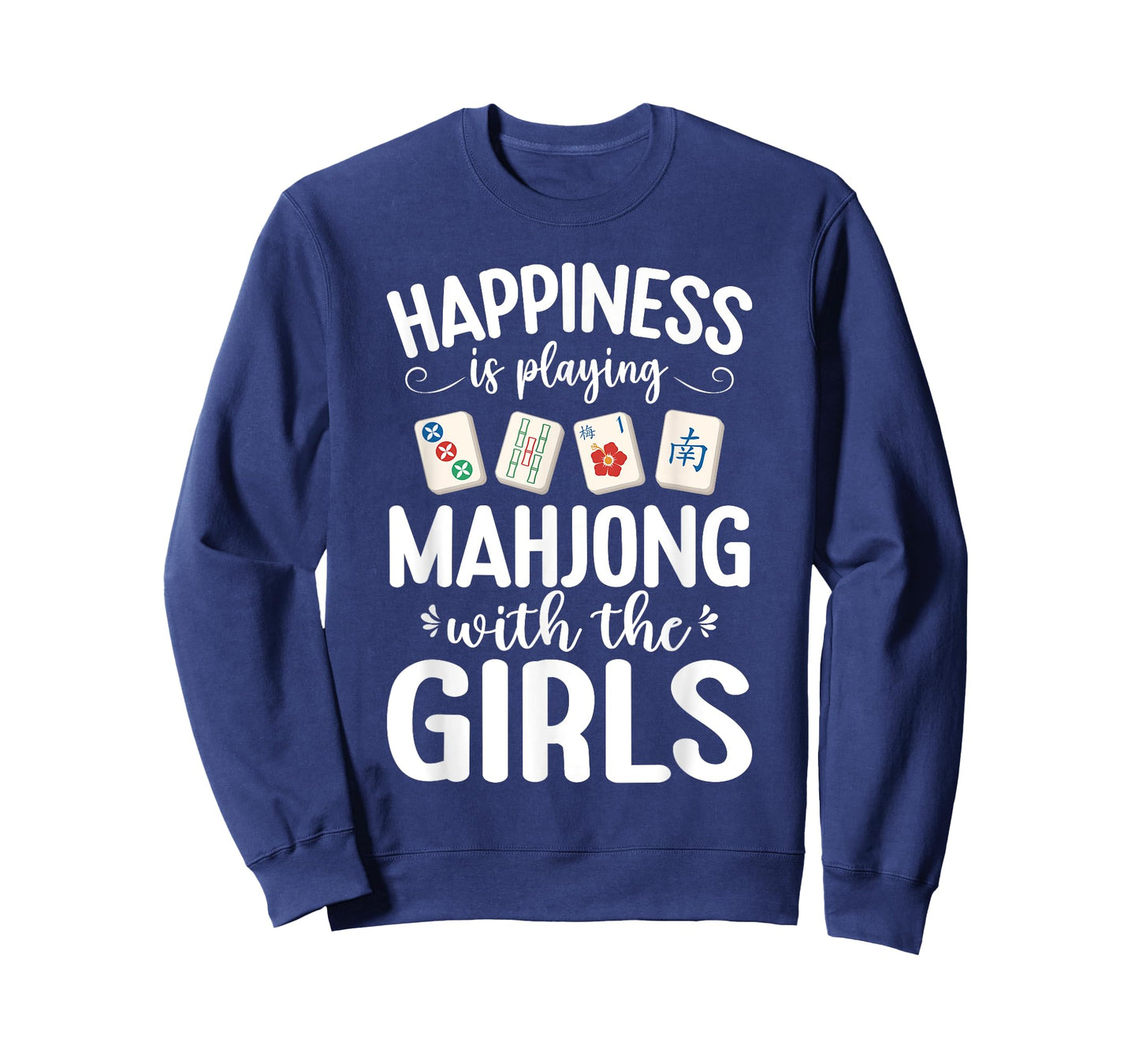 Happiness Is Playing Mahjong With The Girls Mah Jongg Player T-Shirt
