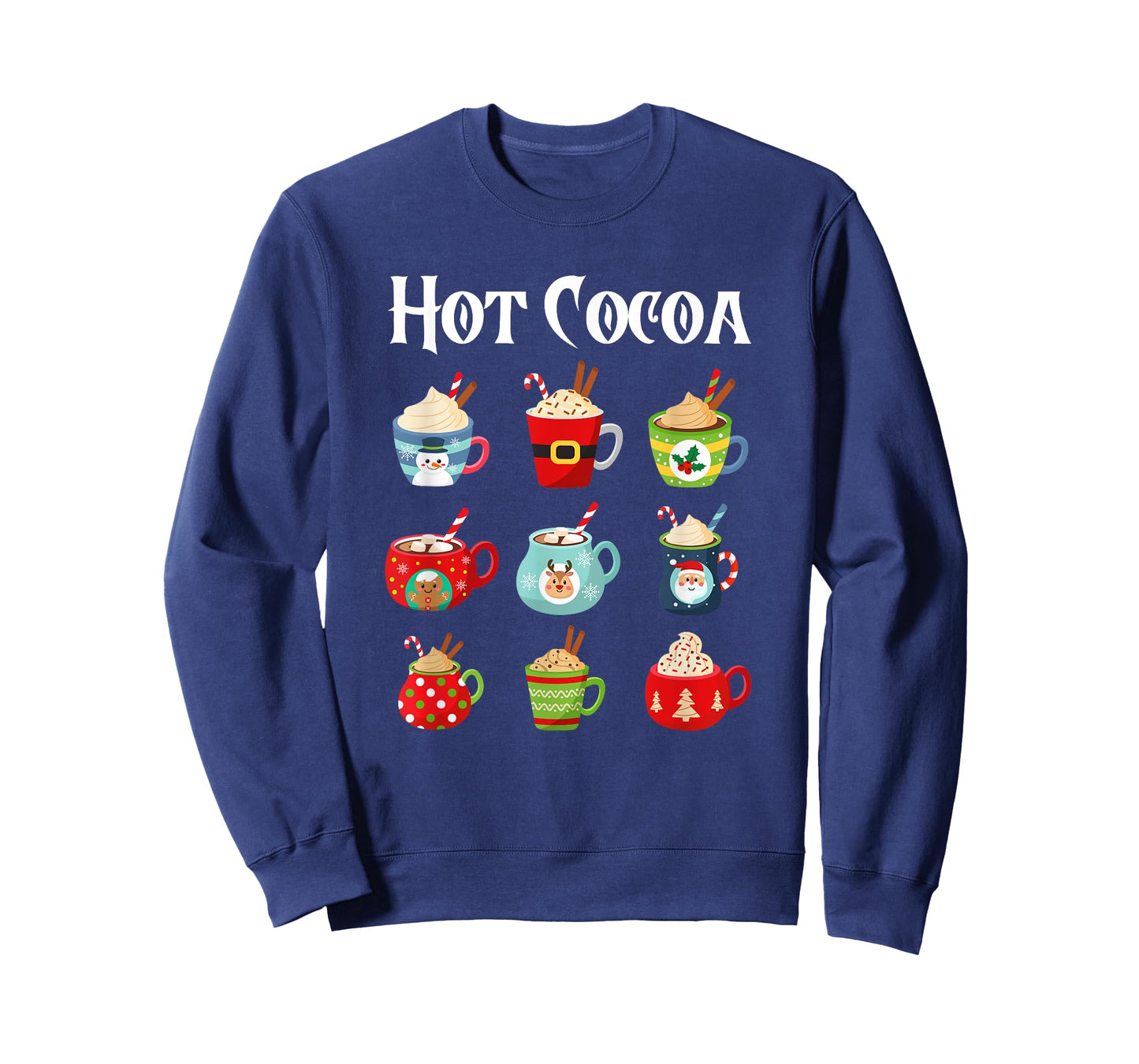 Hot Cocoa Christmas Cup Hot Chocolate Candy Cane Xmas T-Shirt